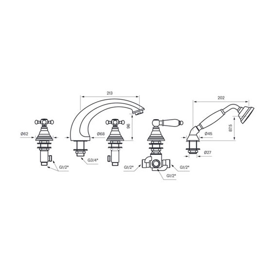 Badekarbatteri Tapwell Classic FBLV 040