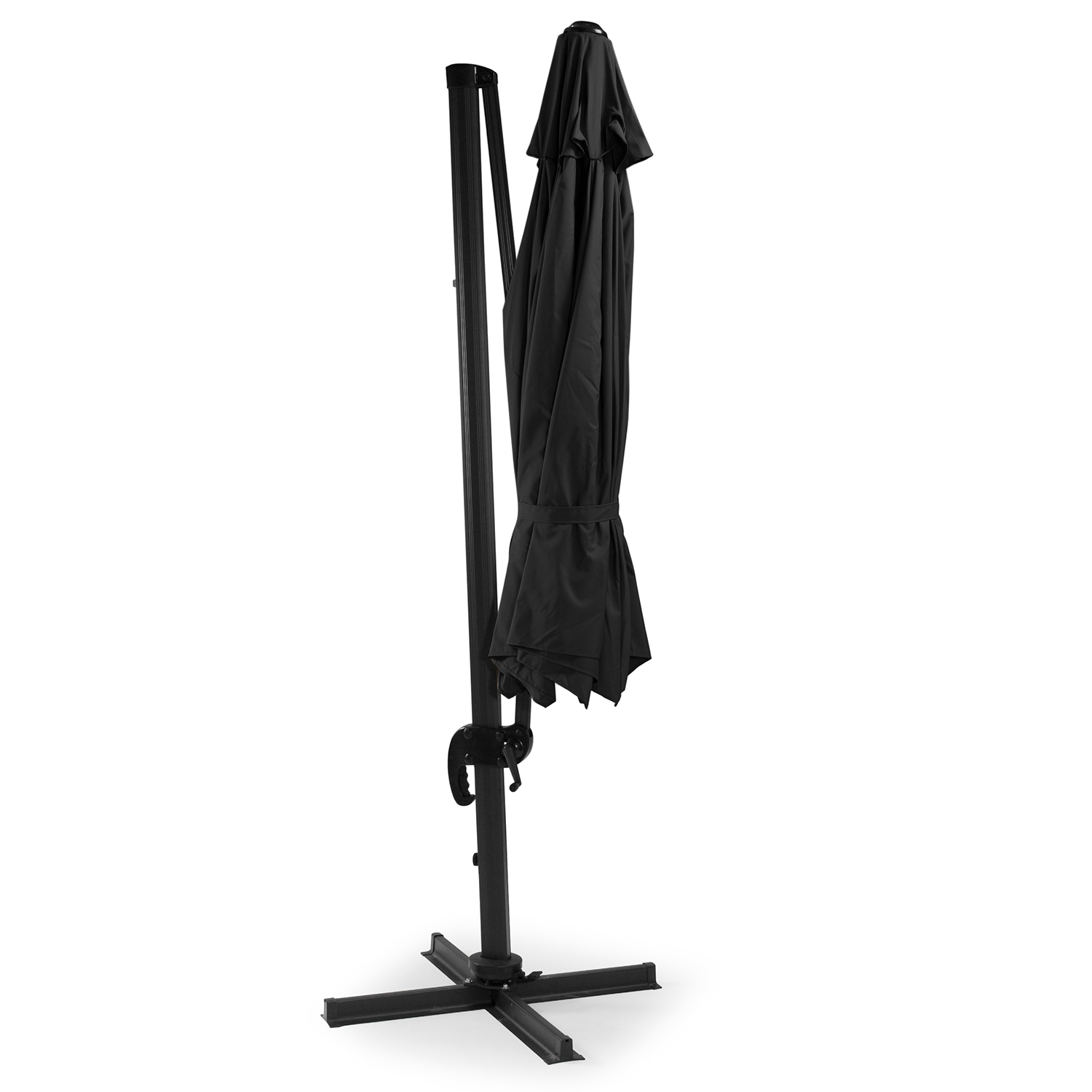 Hengende parasoll Hillerstorp SideWinder XL Sort Ø350 cm