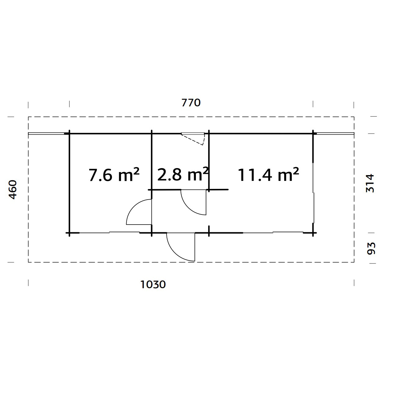 Gjestehytte Palmako Cecilia 21,8 M2
