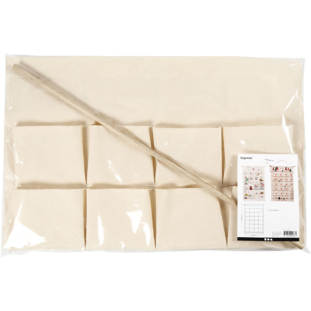 Oppheng Creativ Company med Lommer Natur 93x60 cm 1 stk