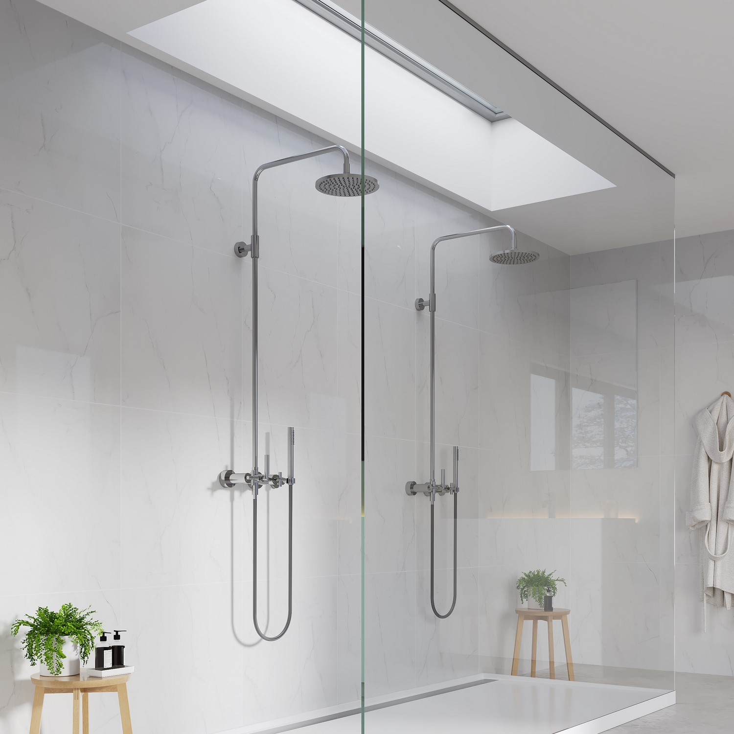 Baderomspanel Fibo 3487-M6060HG Bright Marble