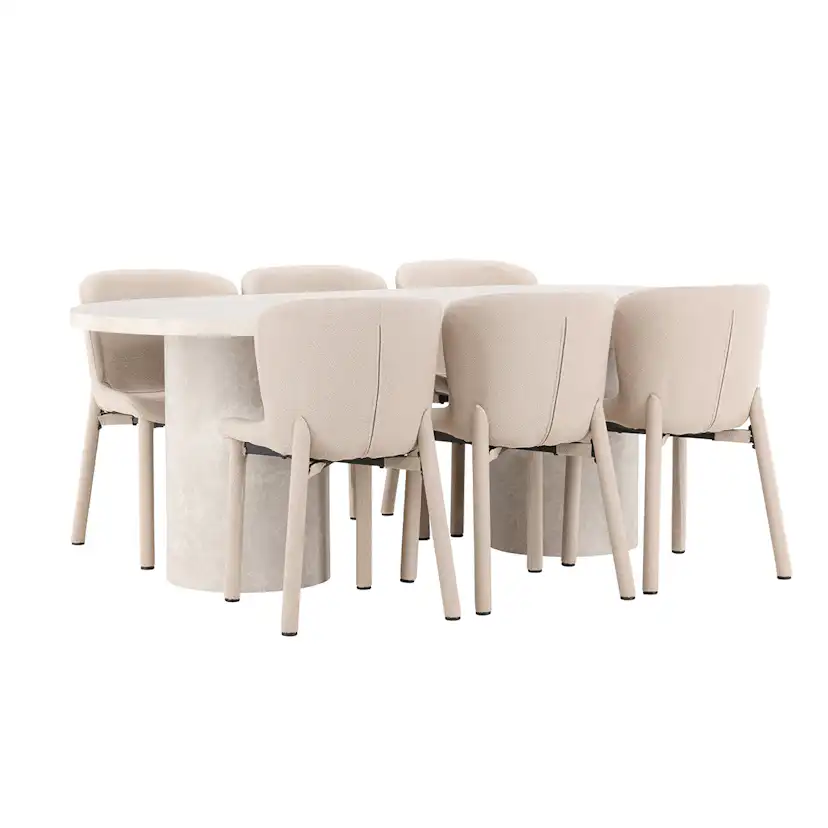 Spisegruppe Venture Home Narvik med 6st Astoria Spisestoler