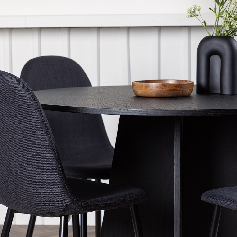 Spisegruppe Venture Home Bootcut Ø110 cm med 4 Polar Stoler