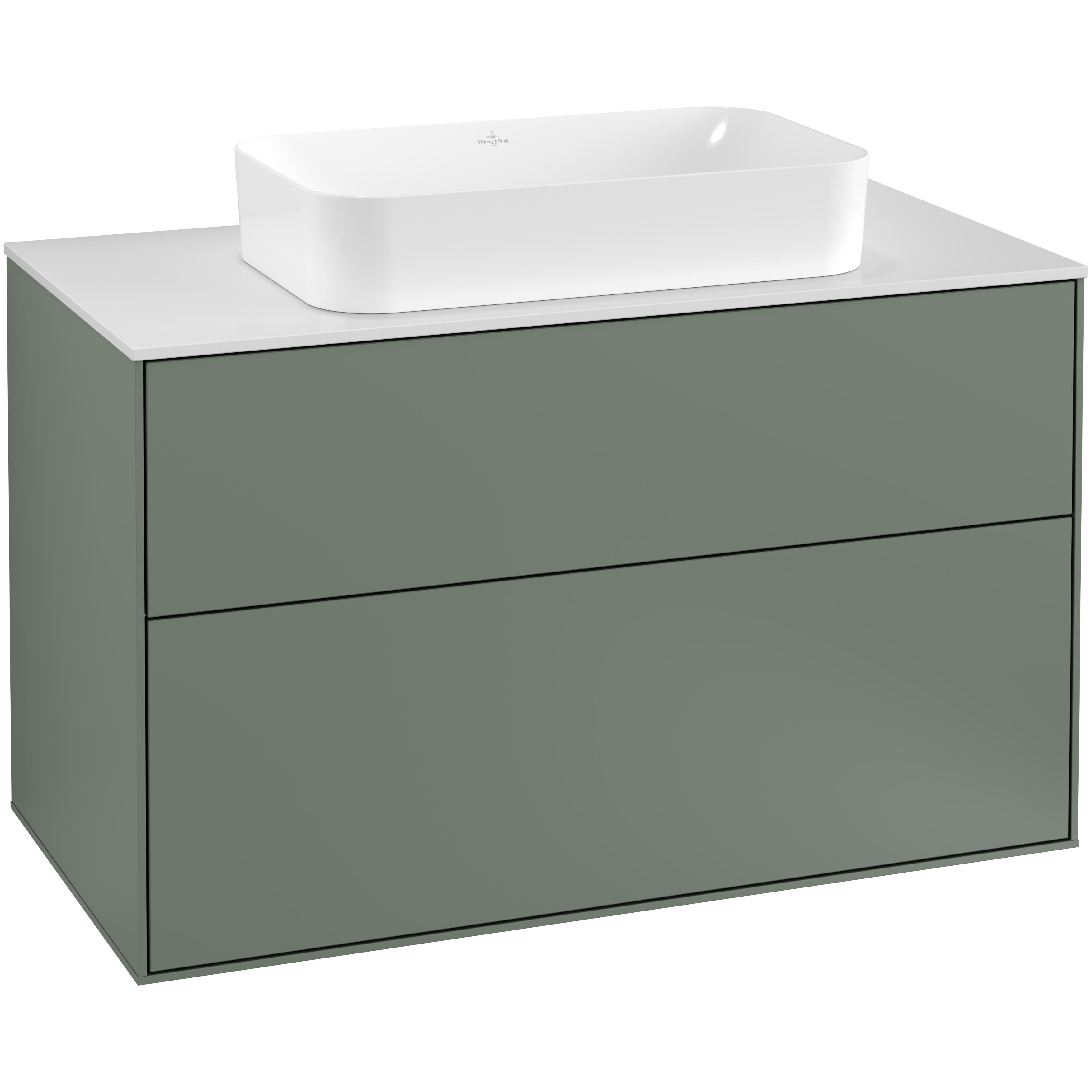 Tv&auml;ttst&auml;llssk&aring;p Villeroy & Boch Finion med 2 L&aring;dor och B&auml;nkskiva f&ouml;r Frist&aring;ende Tv&auml;ttst&auml;ll
