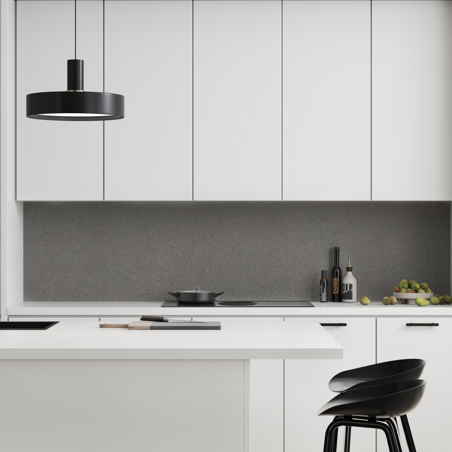 Kitchen Board Fibo 4003-KM00 Grey Terrazzo
