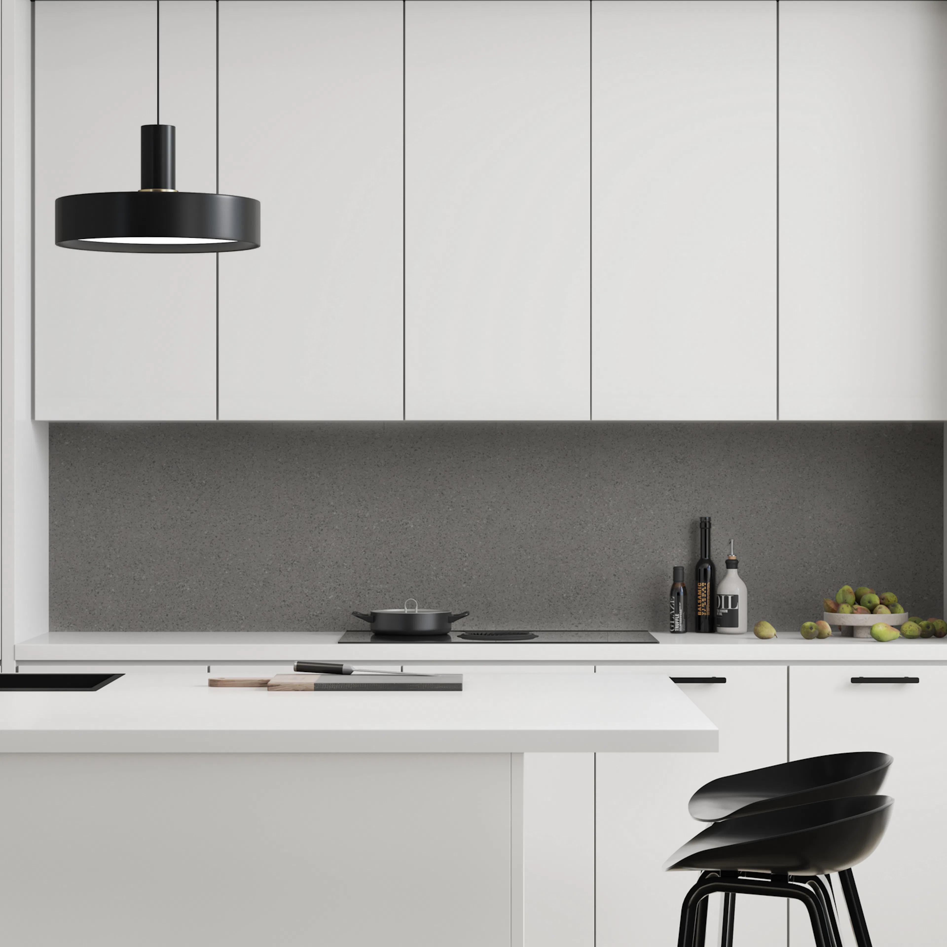 Kitchen Board Fibo 4003-KM00 Grey Terrazzo