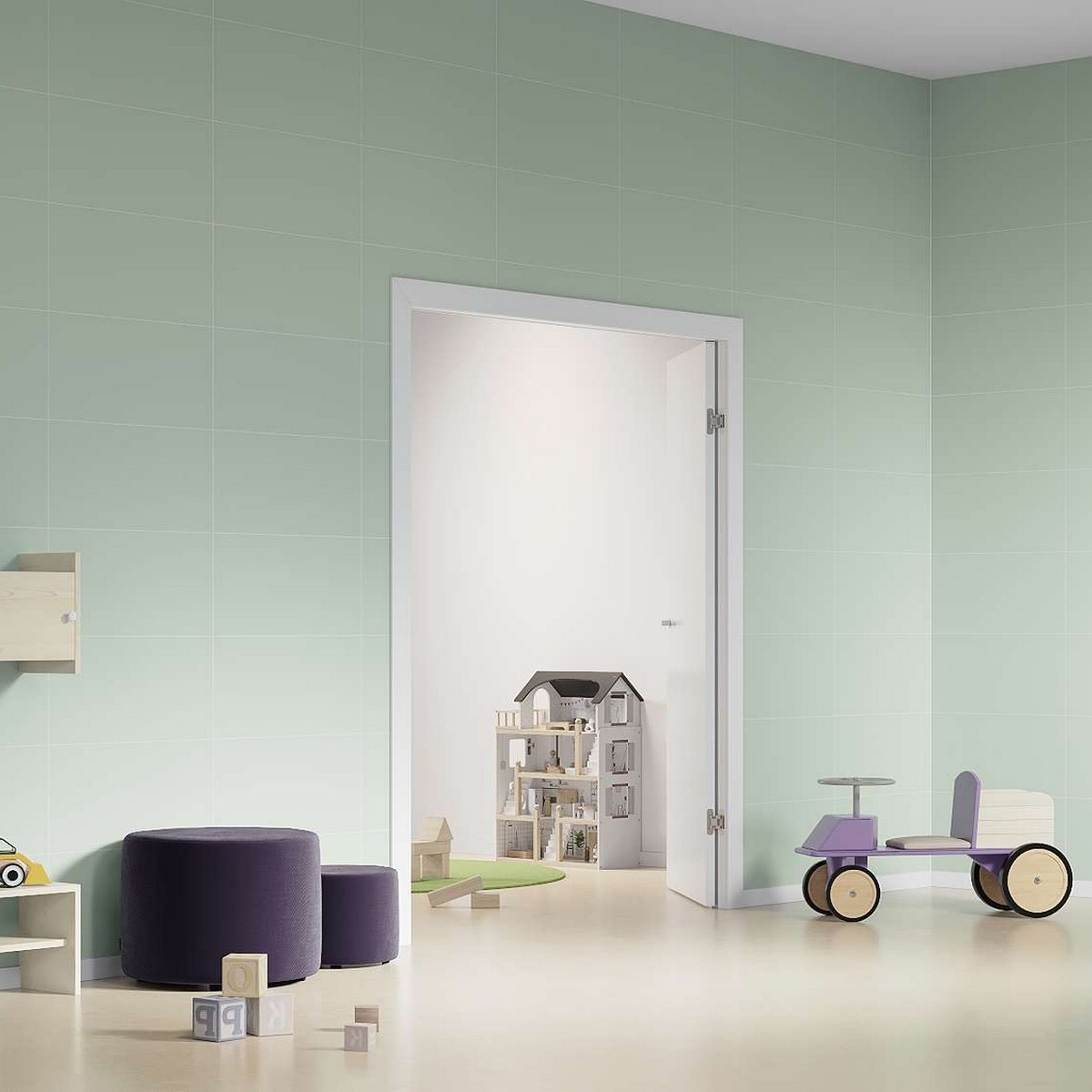 Baderomspanel Fibo 3085-6030 EM Light Green
