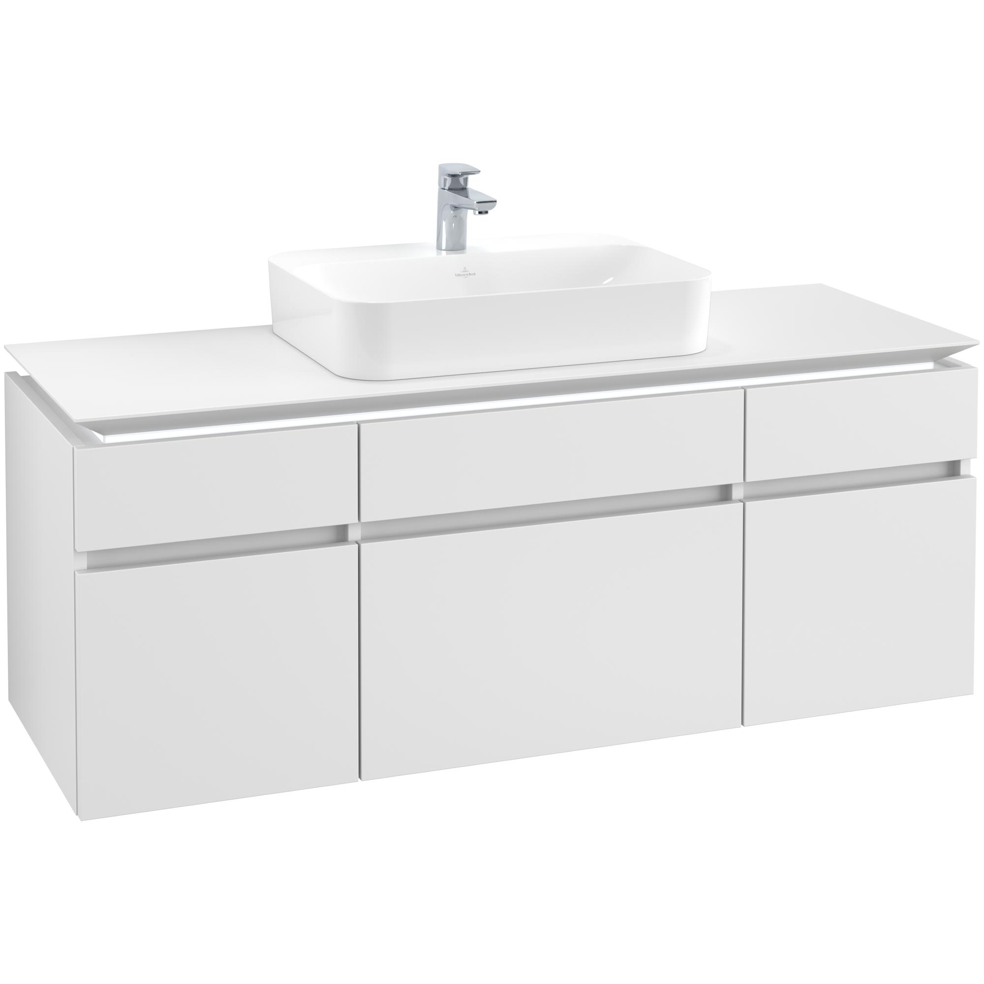 Tvättställsskåp Villeroy & Boch Legato med 5 Lådor för Ytmonterat Tvättställ från Finion & Memento