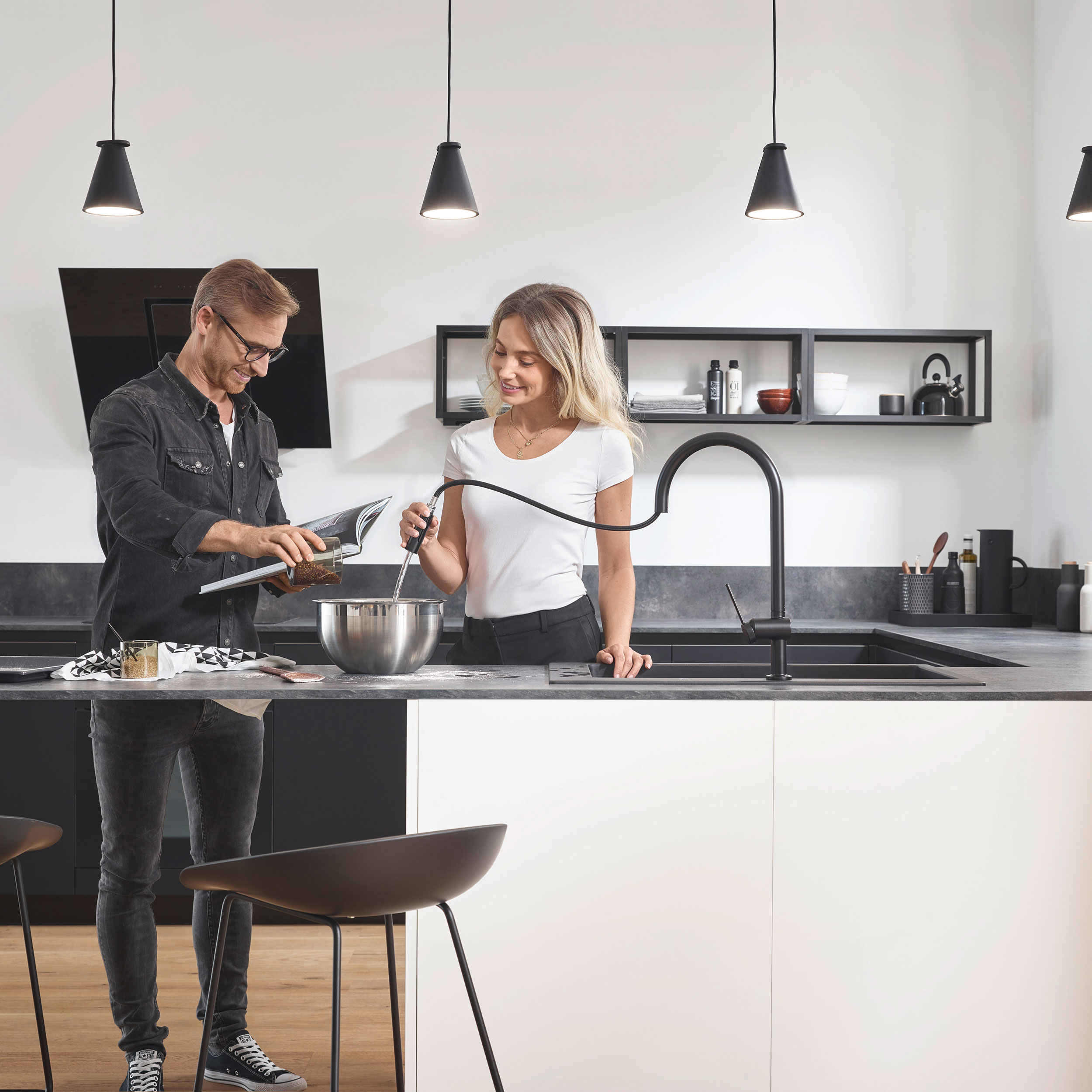 Kjøkkenarmatur Hansgrohe Talis M54 Uttrekkbar