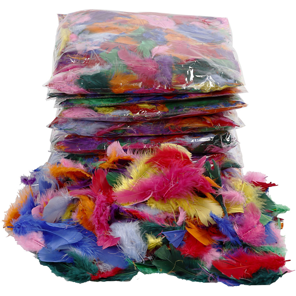 Dun Creativ Company Ass Farger Str 7-8 cm 500 g/1 Pk
