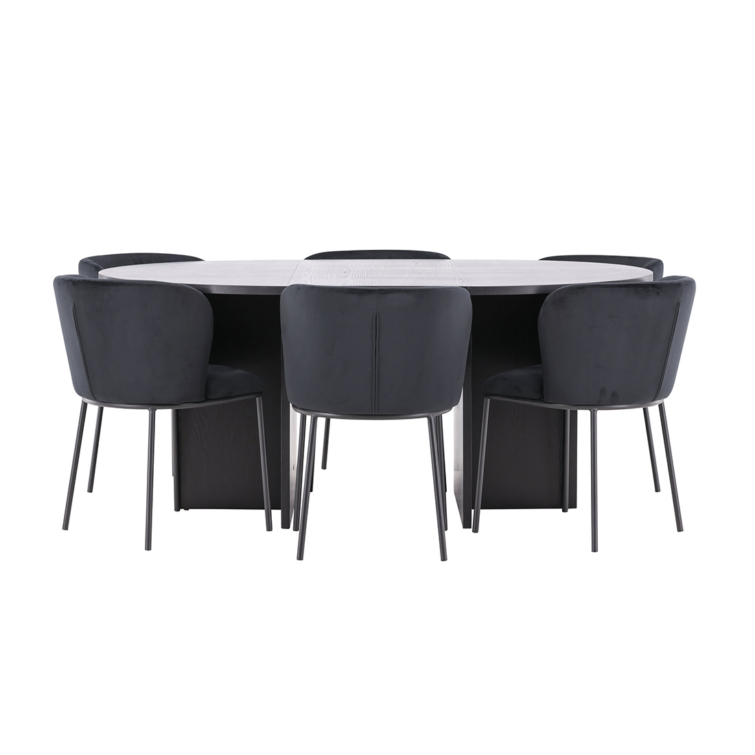 Spisegruppe Venture Home Strada Ø120 cm med 6st Edina Spisestoler