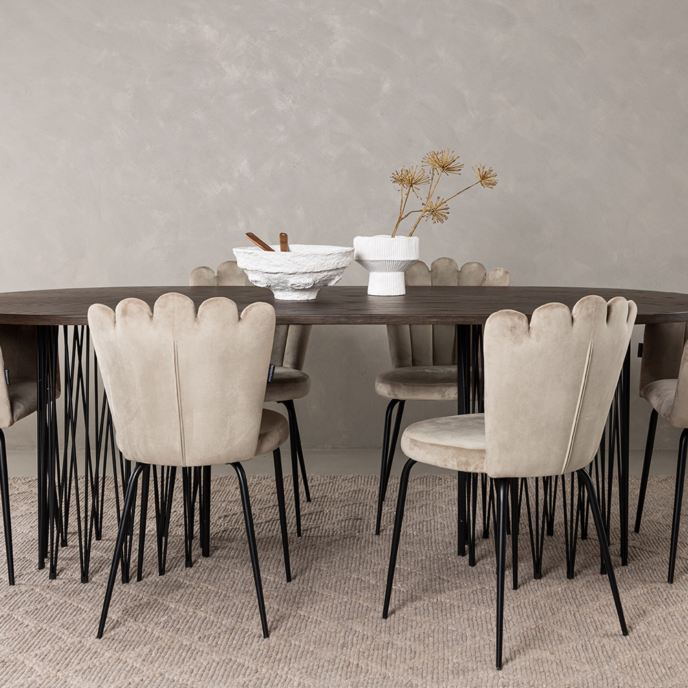 Spisegruppe furniture/fashion Stone med 4 Limhamn Light Stoler og 2 Limhamn Stoler