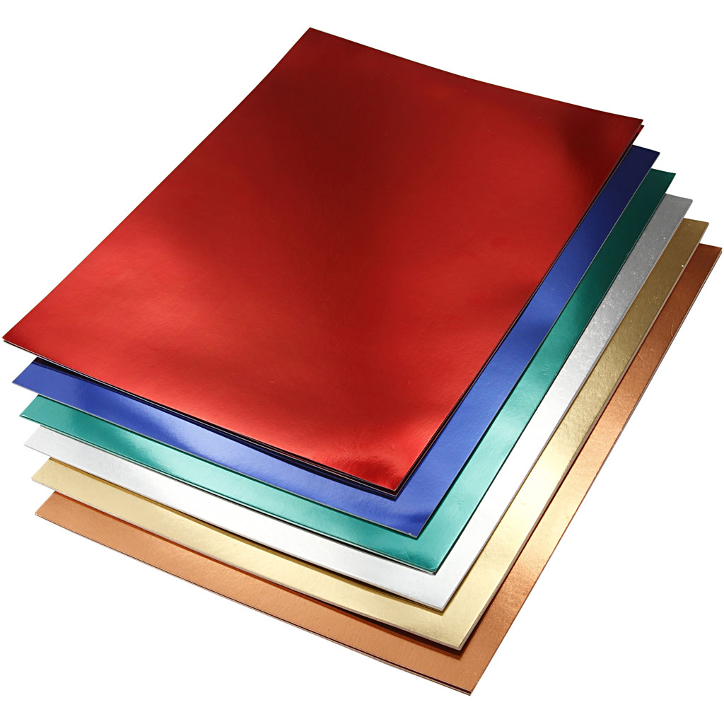 Metallkartong Creativ Company A4 210x297 mm Ass Farger 30 Ass Ark/1 Pk