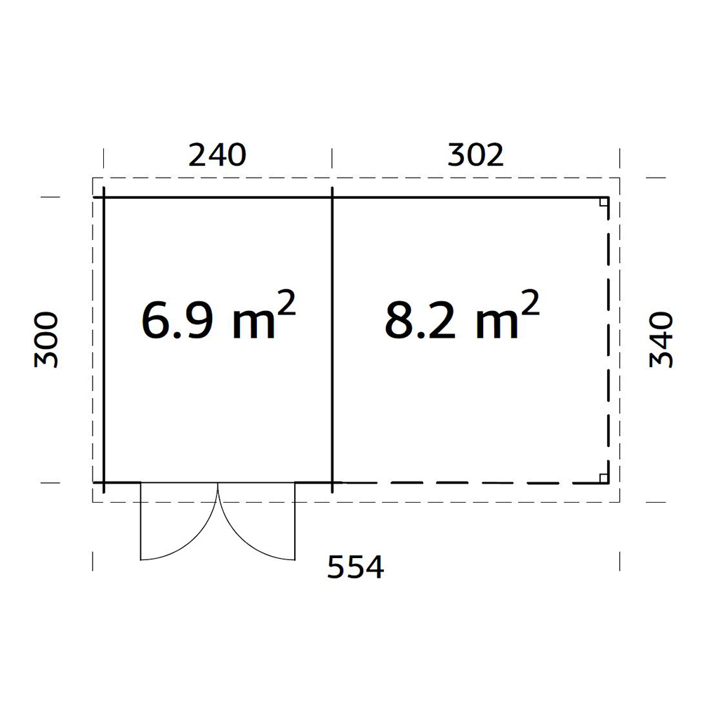 Gjestehytte Palmako Ella 15,1 M2
