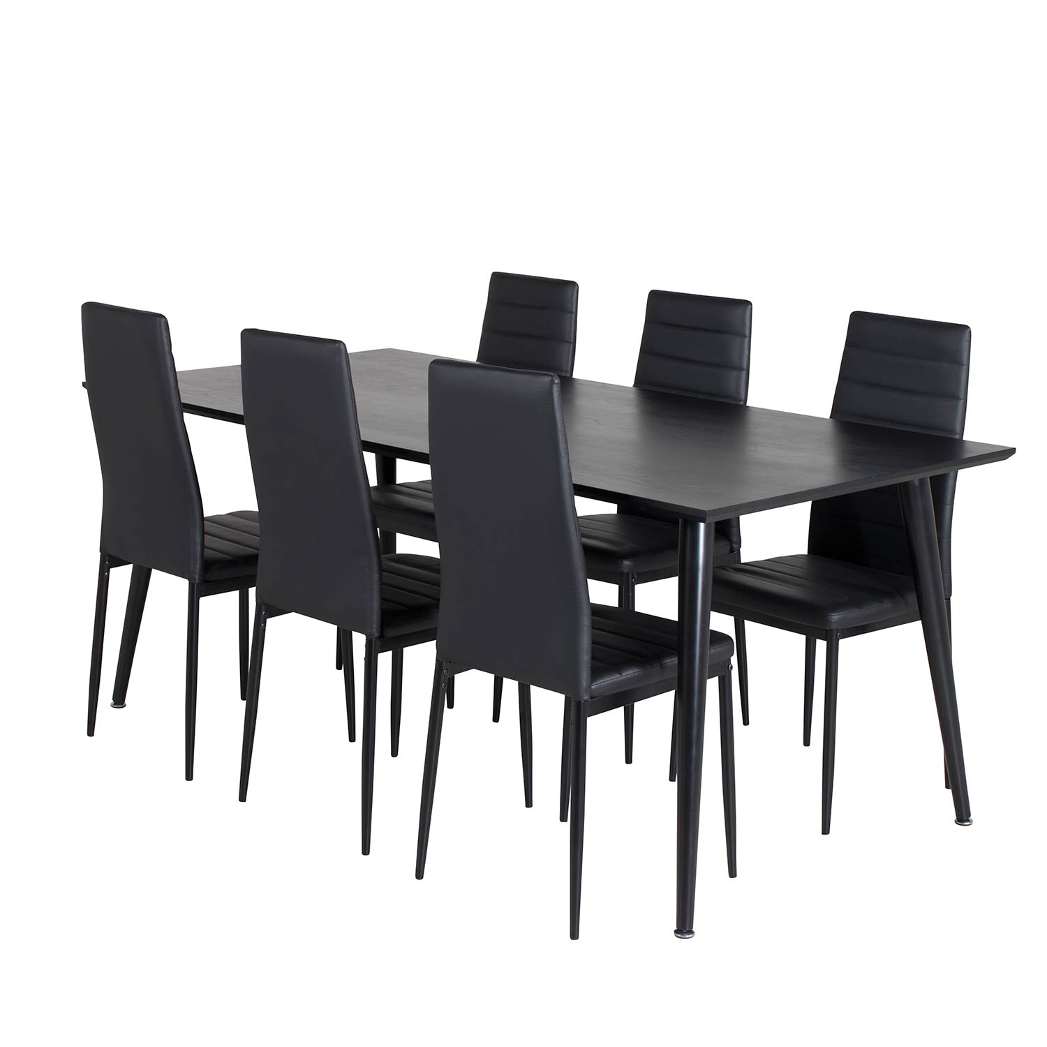 Spisegruppe Venture Home Dipp med 6 Slim Stoler