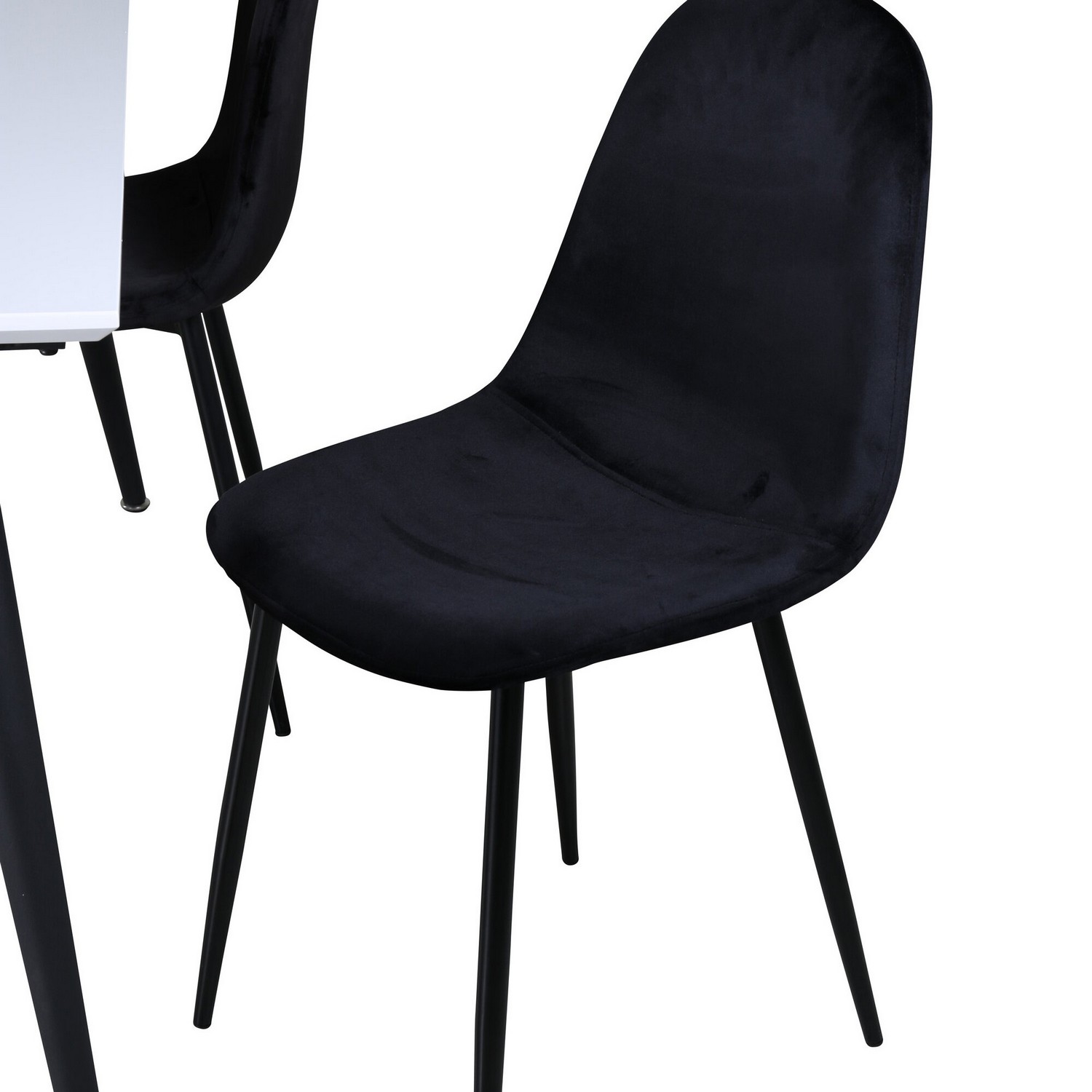 Spisegruppe Venture Home Jolie med 4 Pobbie Stoler Metall