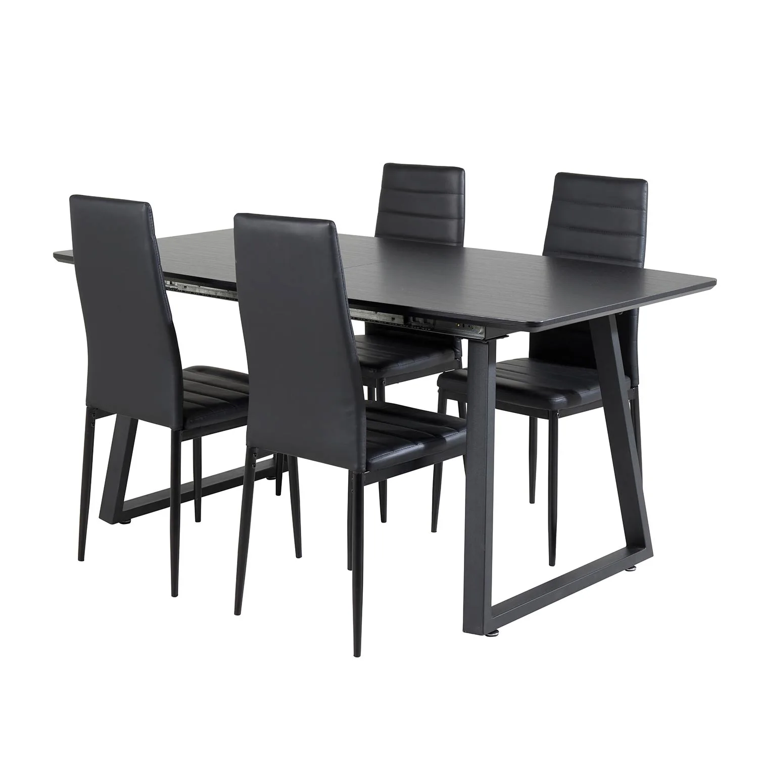 Spisegruppe Venture Home Ina med 4 Sly Stoler Kunstlær
