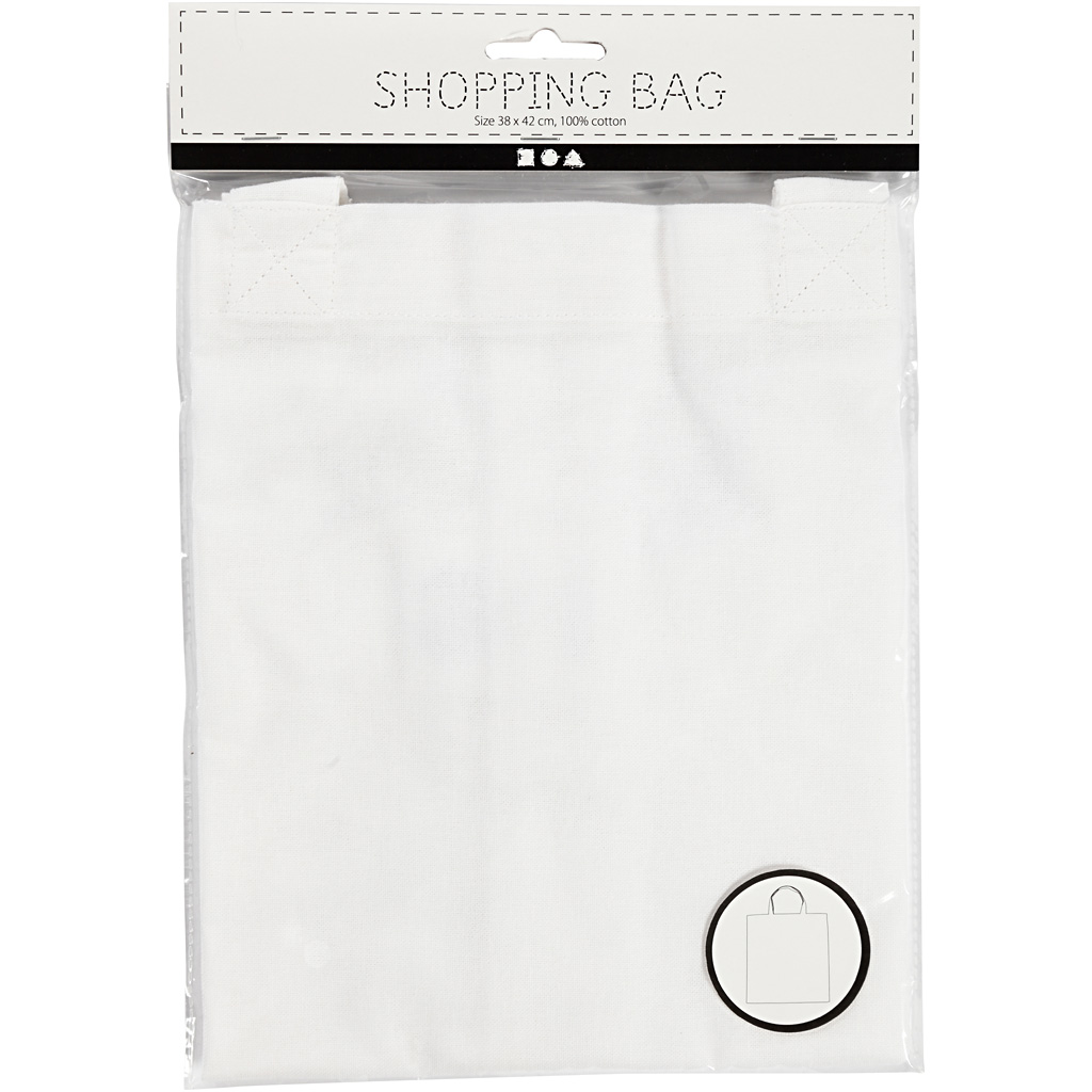 Mulepose Creativ Company Hvit 38x42 cm 130 1 stk