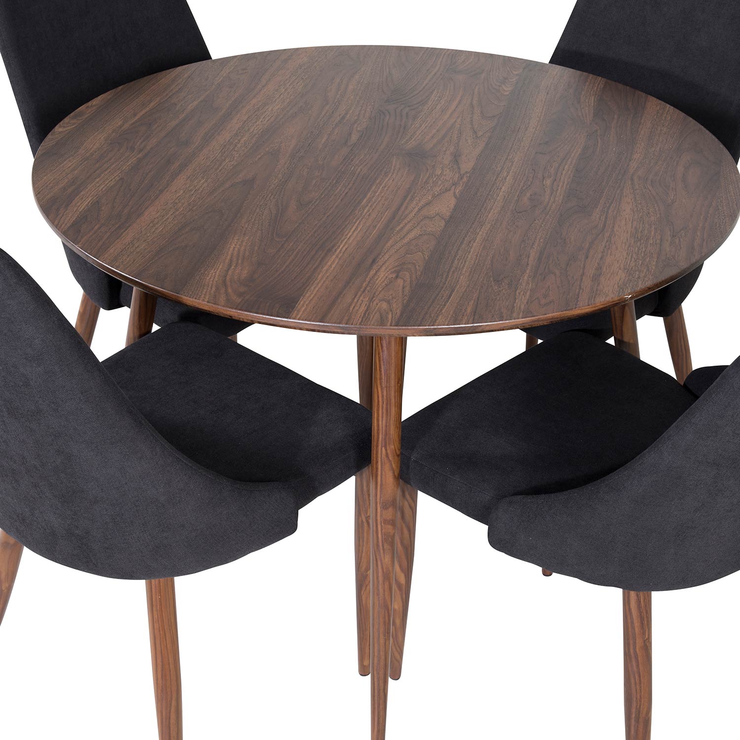 Spisegruppe Venture Home Plake1 med 4 Laura Stoler Polyester Rundt