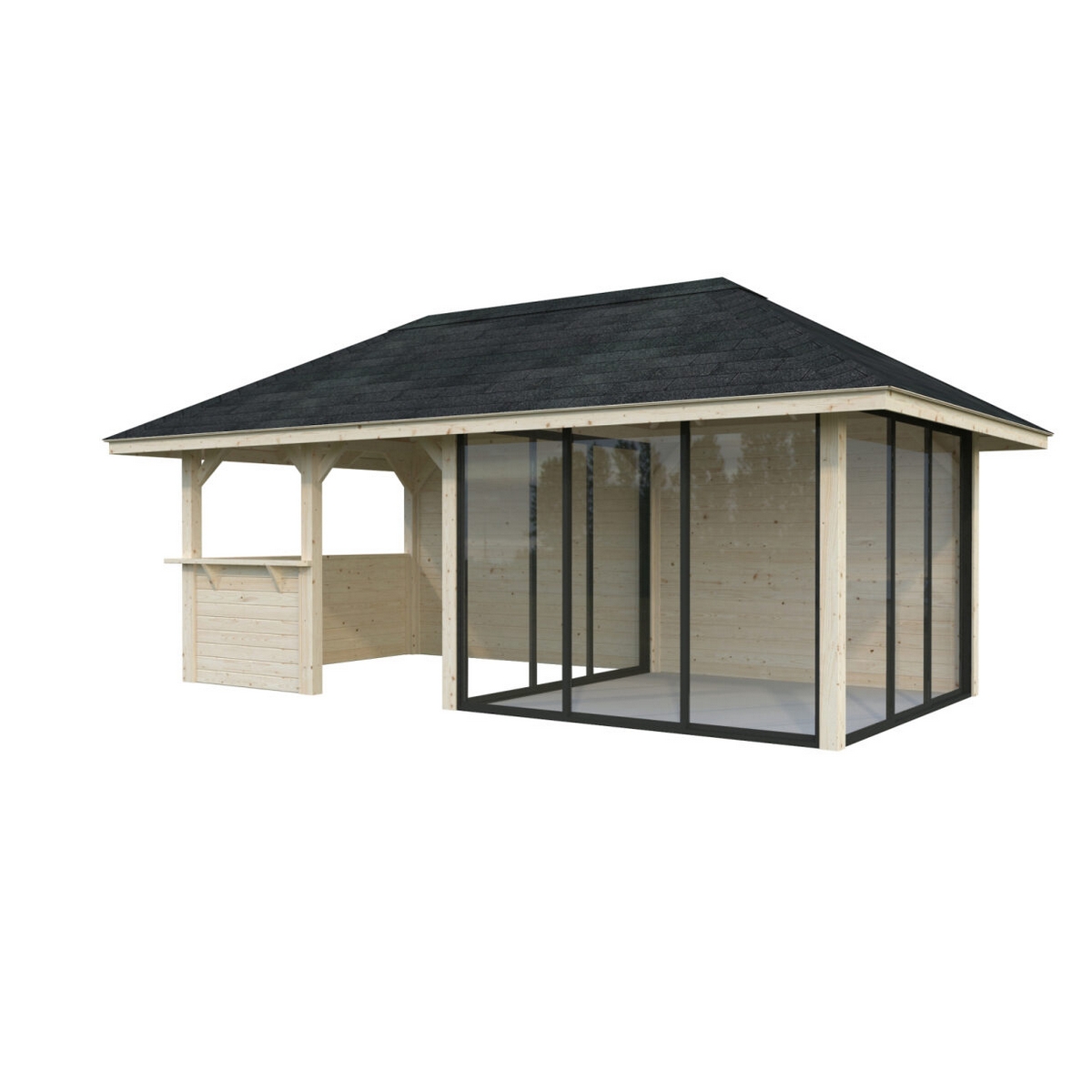 Hagestue Palmako Bianca 16,6 m2 Sett 208 Slide
