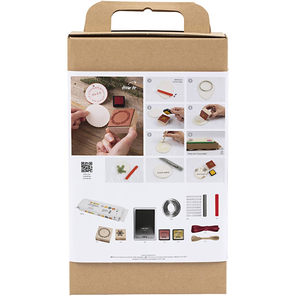 Juldekorasjoner Creativ Company DIY Kit Selvherdende Leire