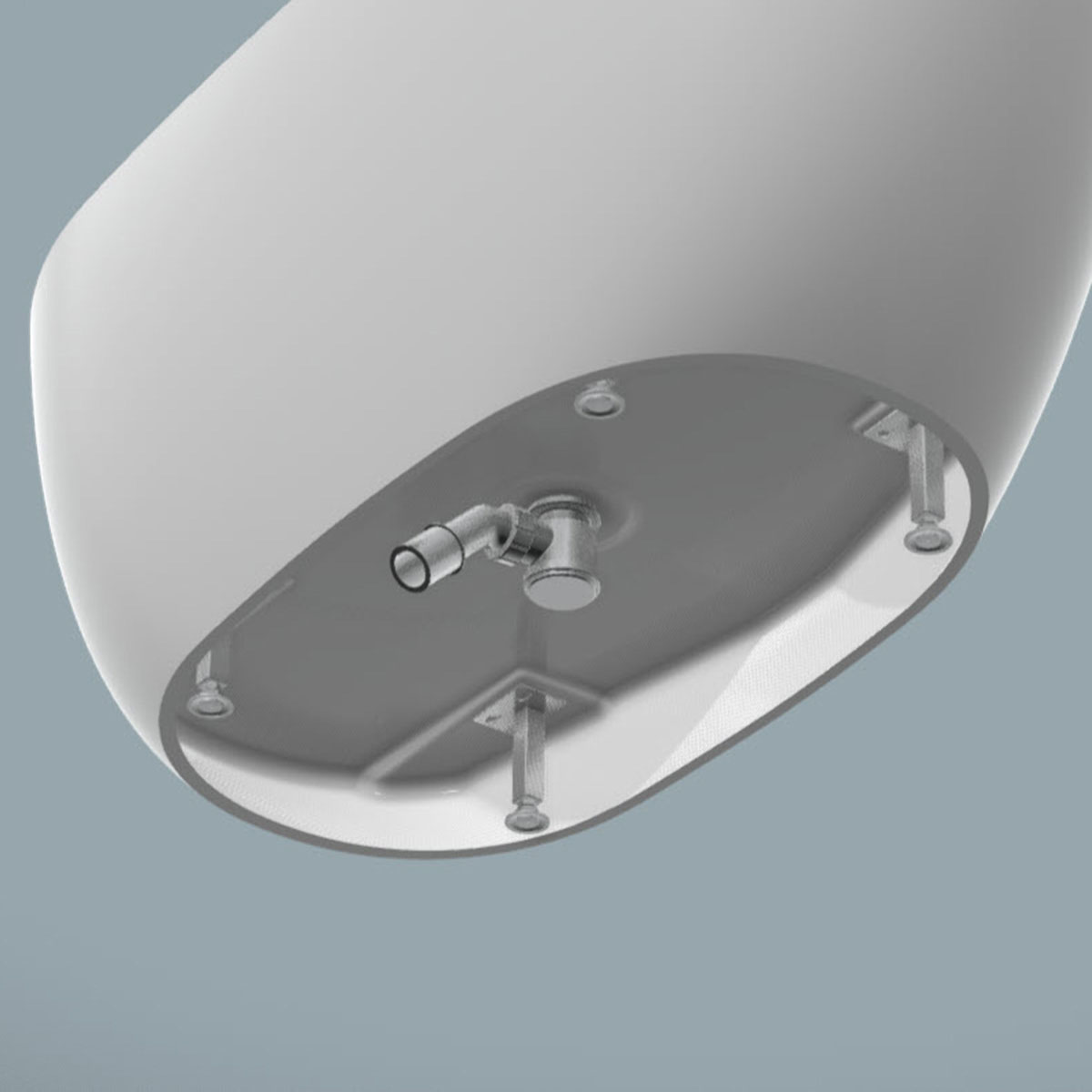Badekar Bathlife Vila Støpemarmor 1600 Hvit
