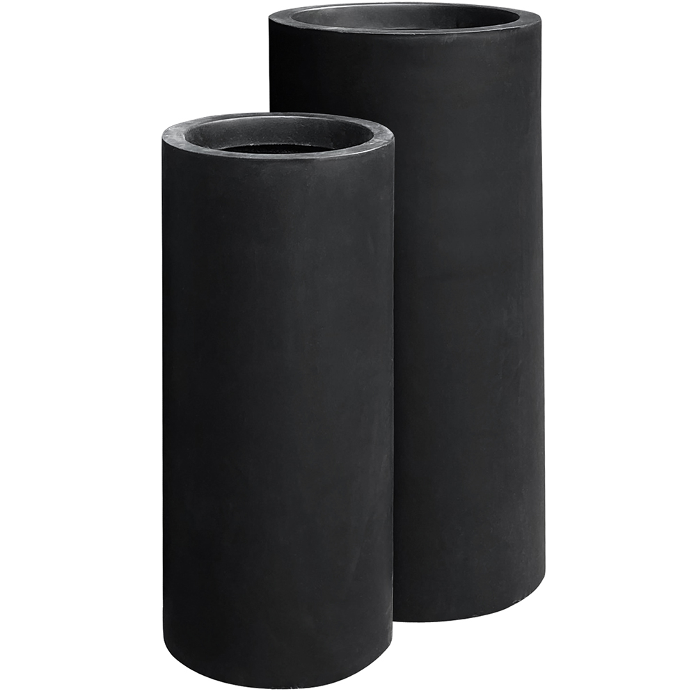 Krukke Lyfco Rund og Høy Sort 2-pk