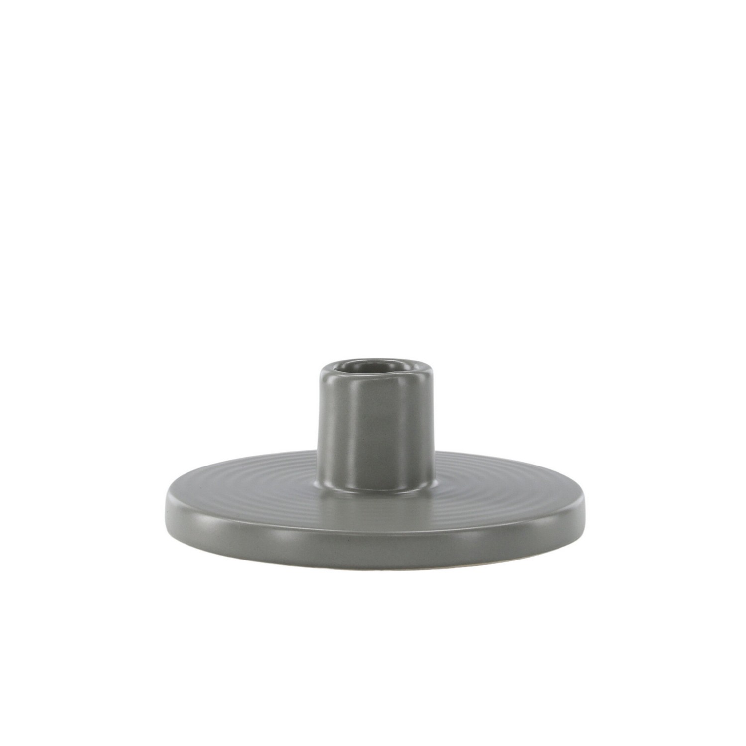 Bette Candlestick -  Grey -  W12*H5cm Grå