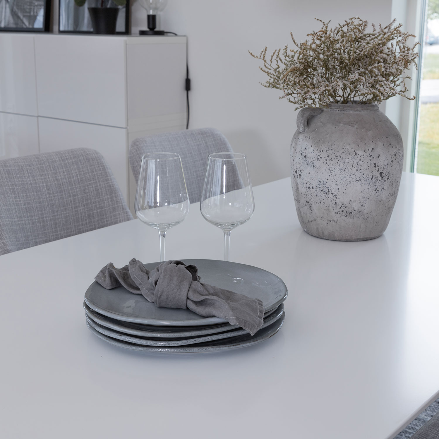 Spisegruppe Venture Home Polar med 6 Plaza Stoler