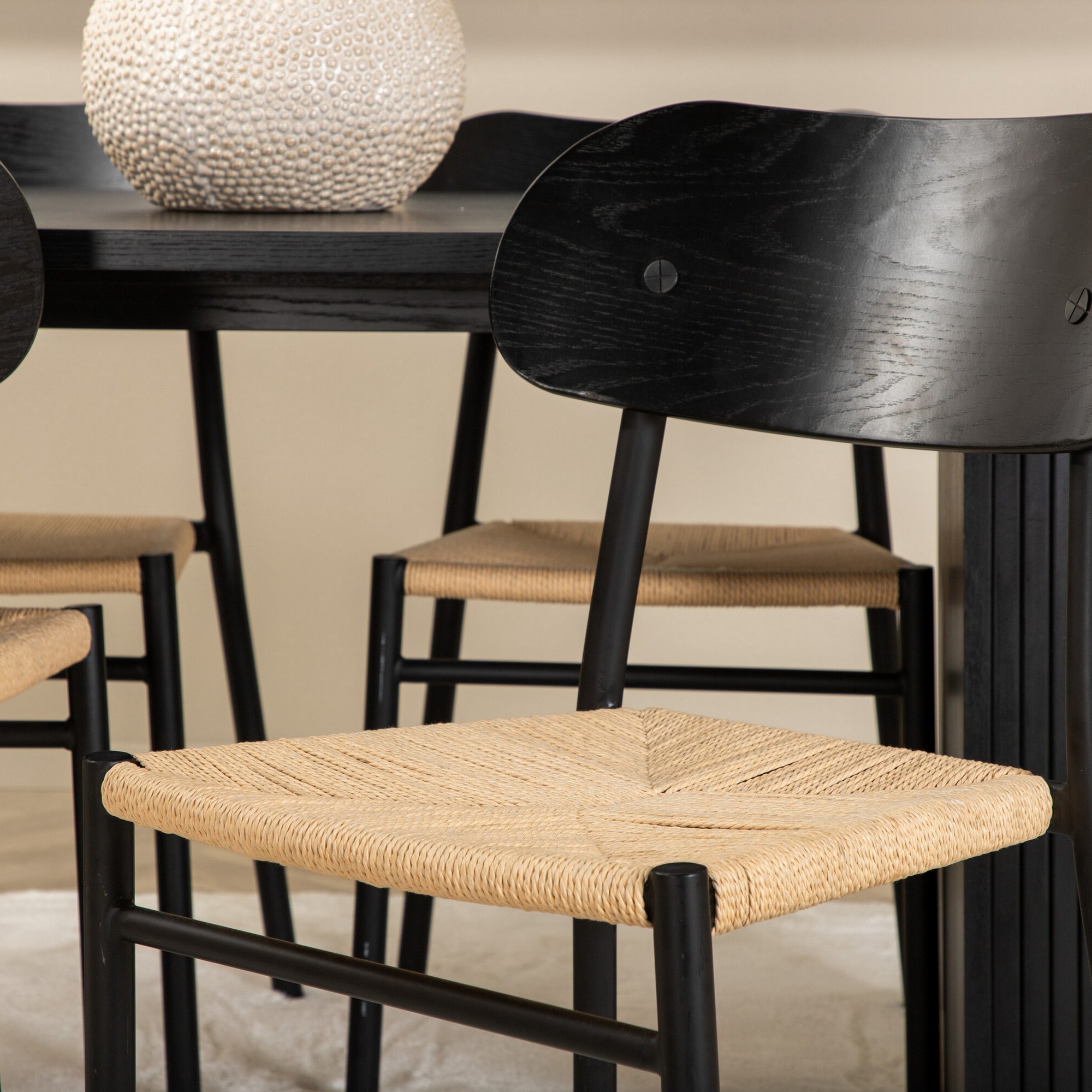 Spisegruppe Venture Home Bianca Oval med 4stk Polly Stoler