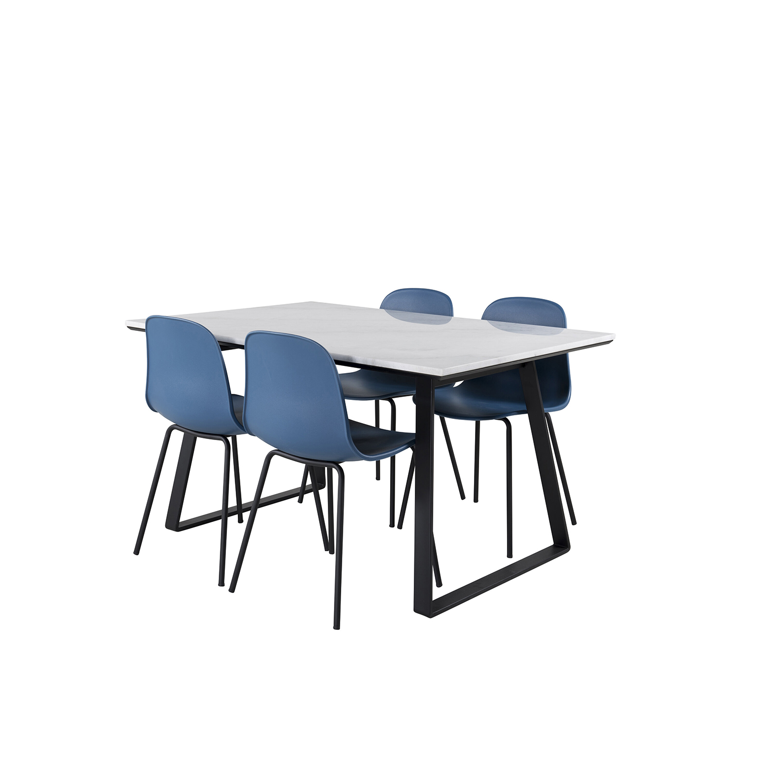 Spisegruppe Venture Home Estelle 140 med 4 Ardi Stoler