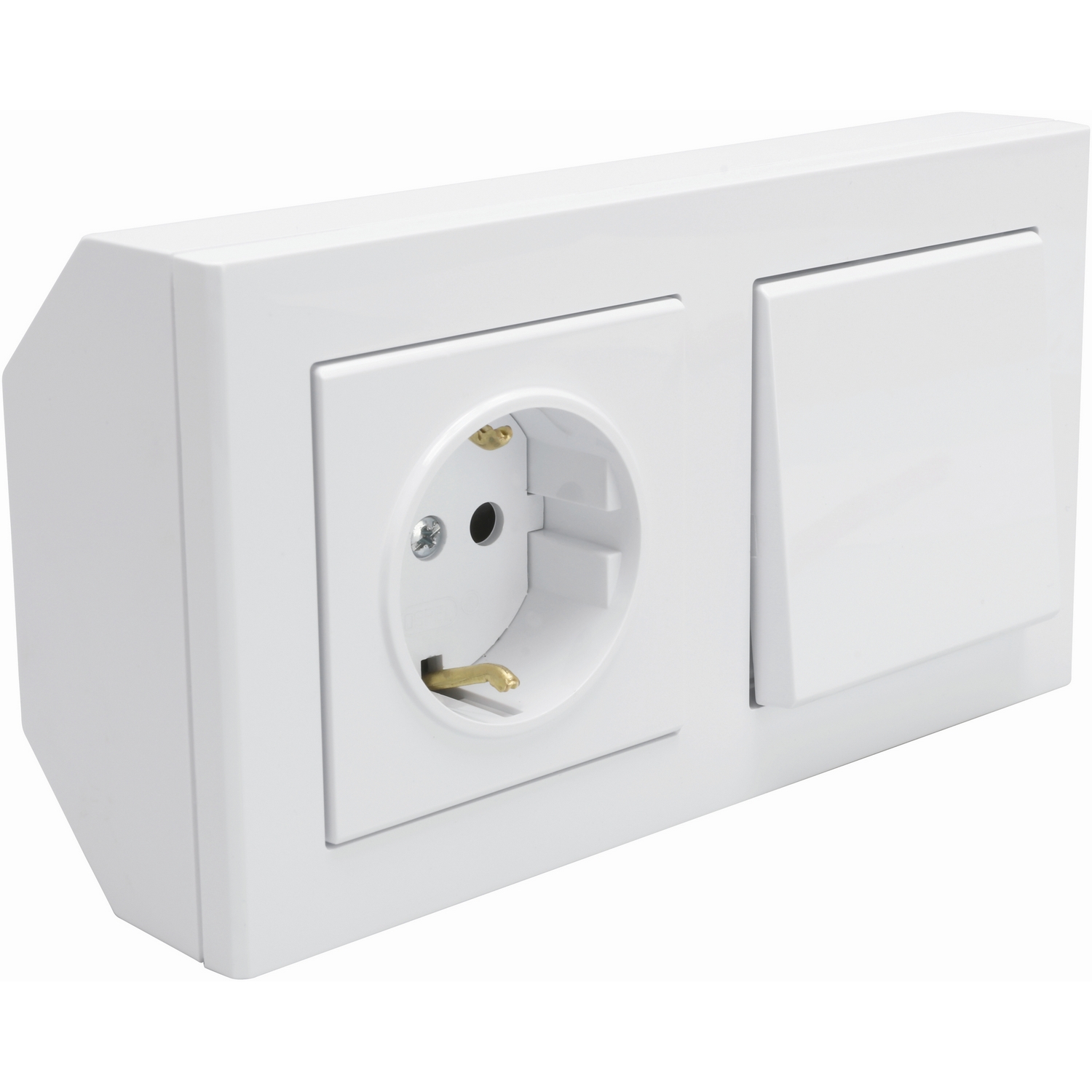 Hjørneboks Malmbergs Optima Bryter+Uttak