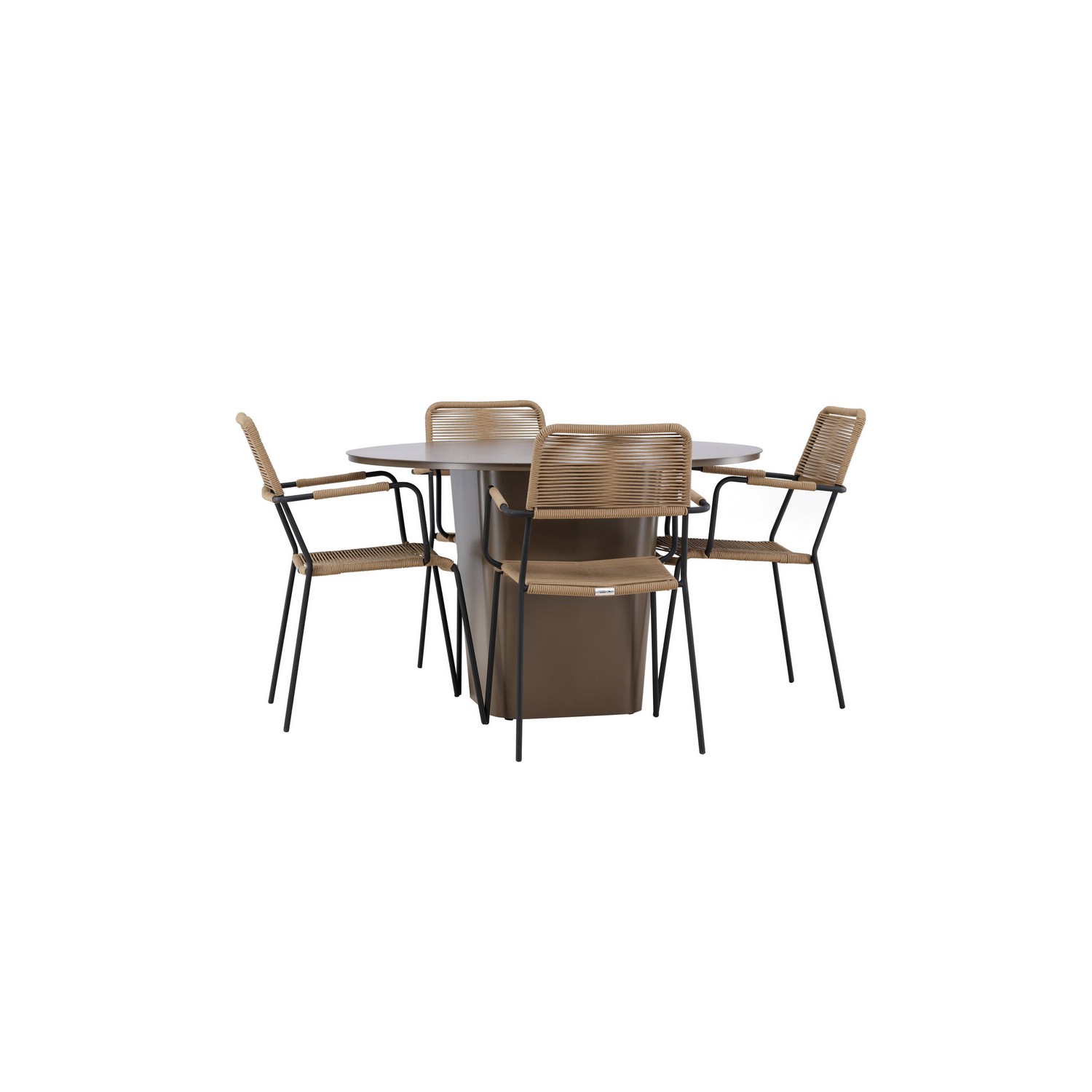 Hagegruppe Venture Home Santa Fe med 4 Lindos Lenestoler