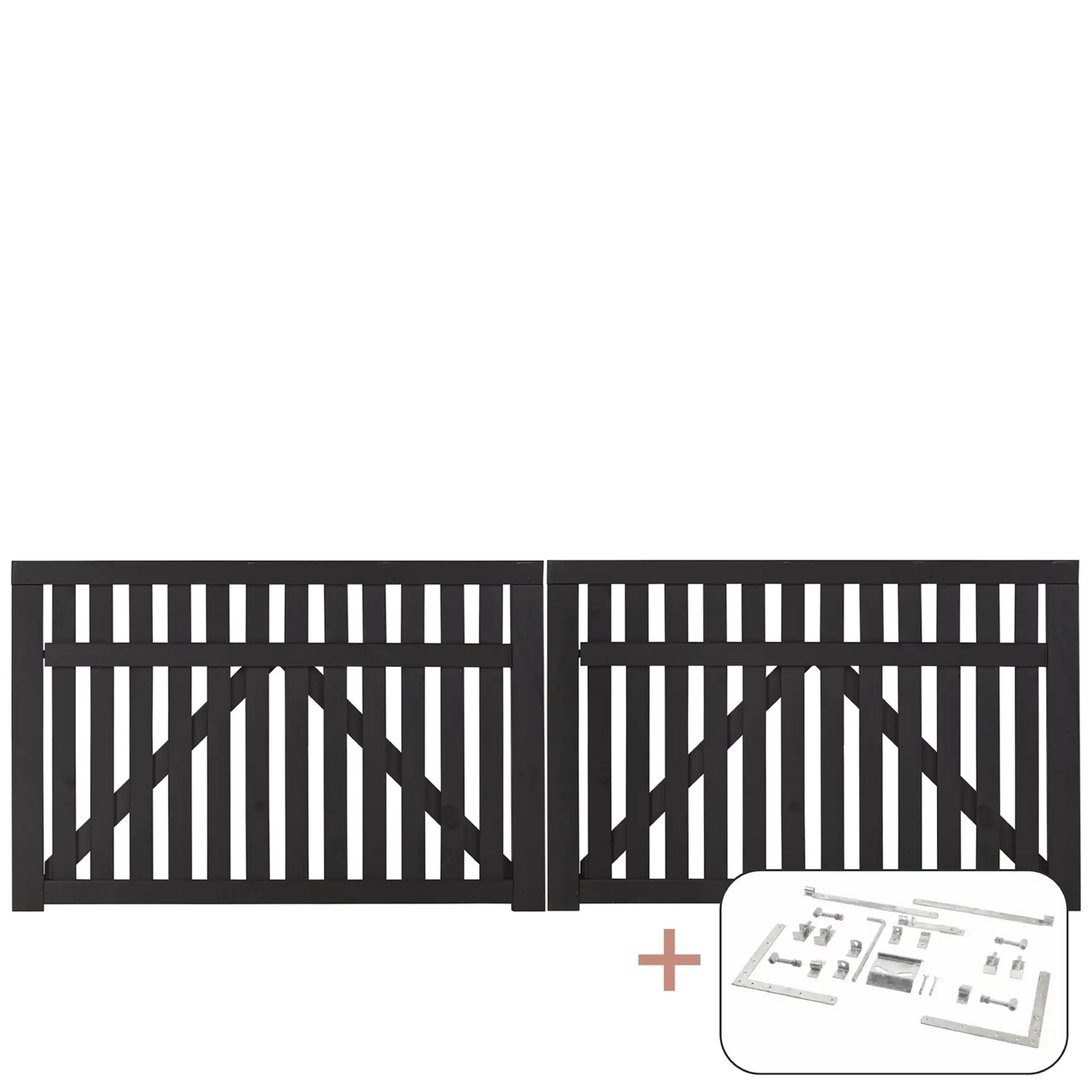 Port PLUS Country Dobbel med Beslag 300x98 cm