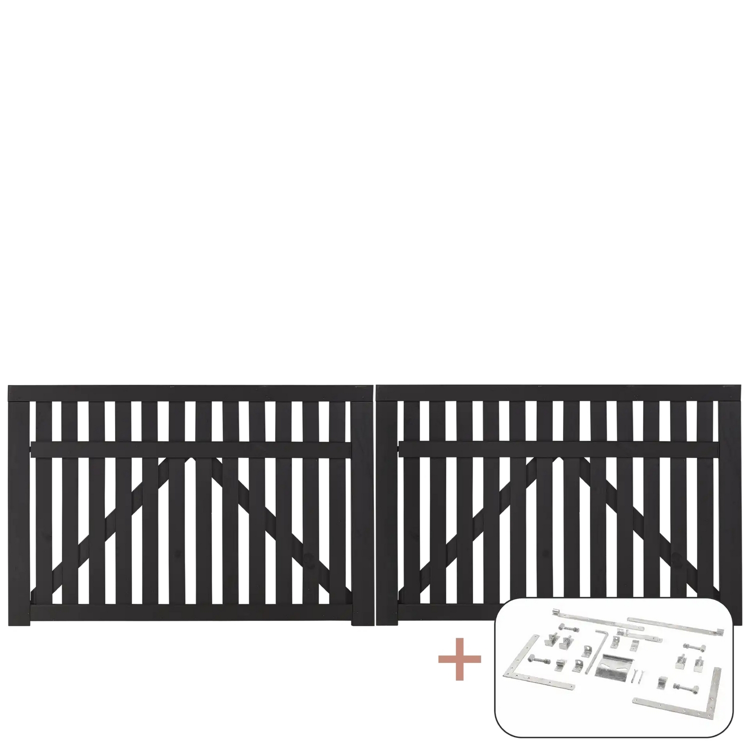 Port PLUS Country Dobbel med Beslag 300x98 cm