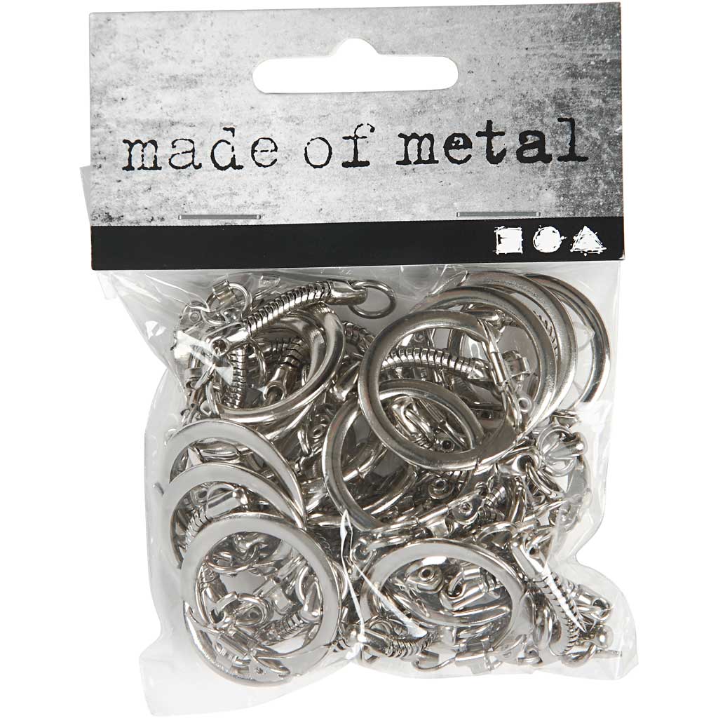 Nøkkelring Creativ Company med Kjede 6x2,3 cm 1 Pk