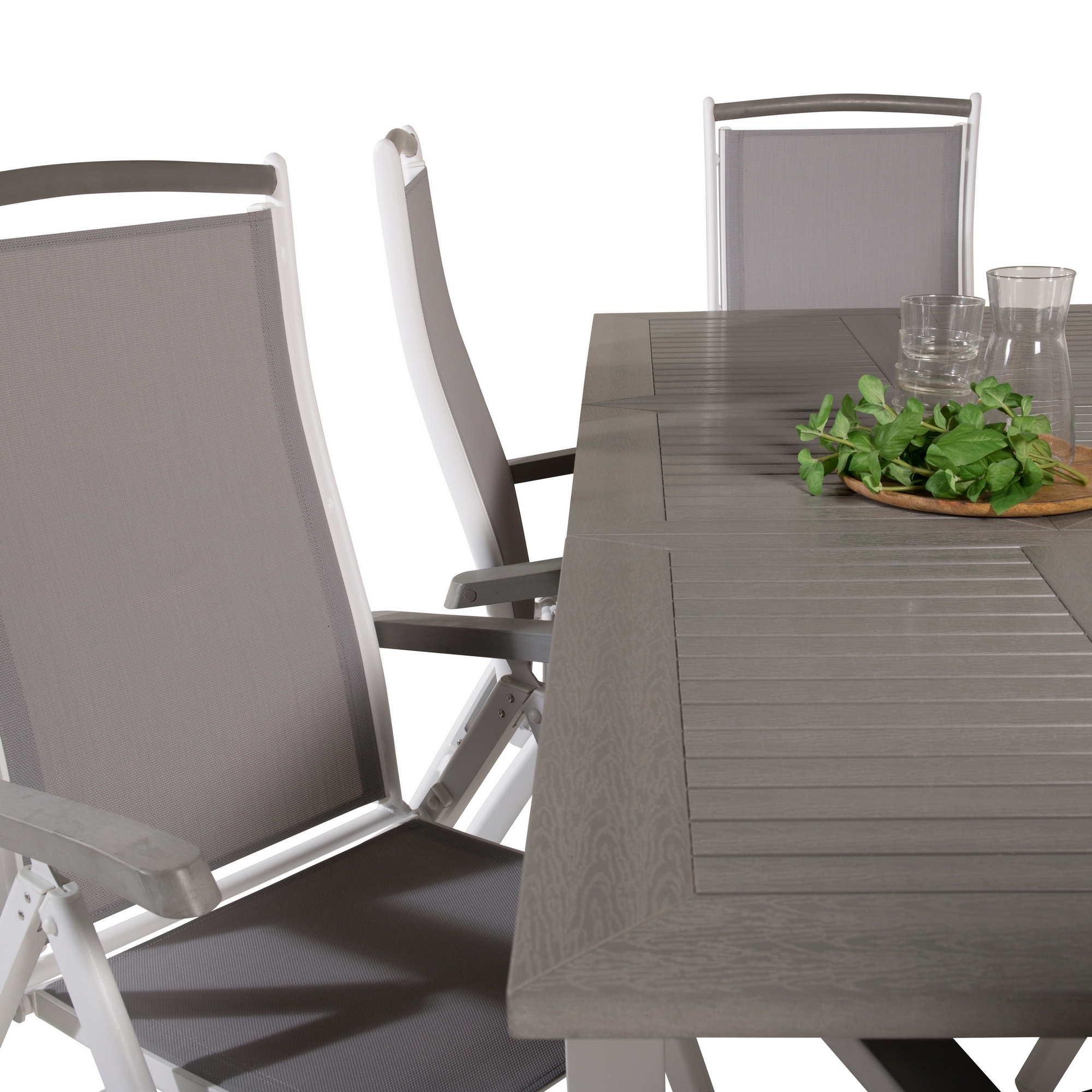 Spisegruppe Venture Home Aleyna 152/210 med 6 Stoler