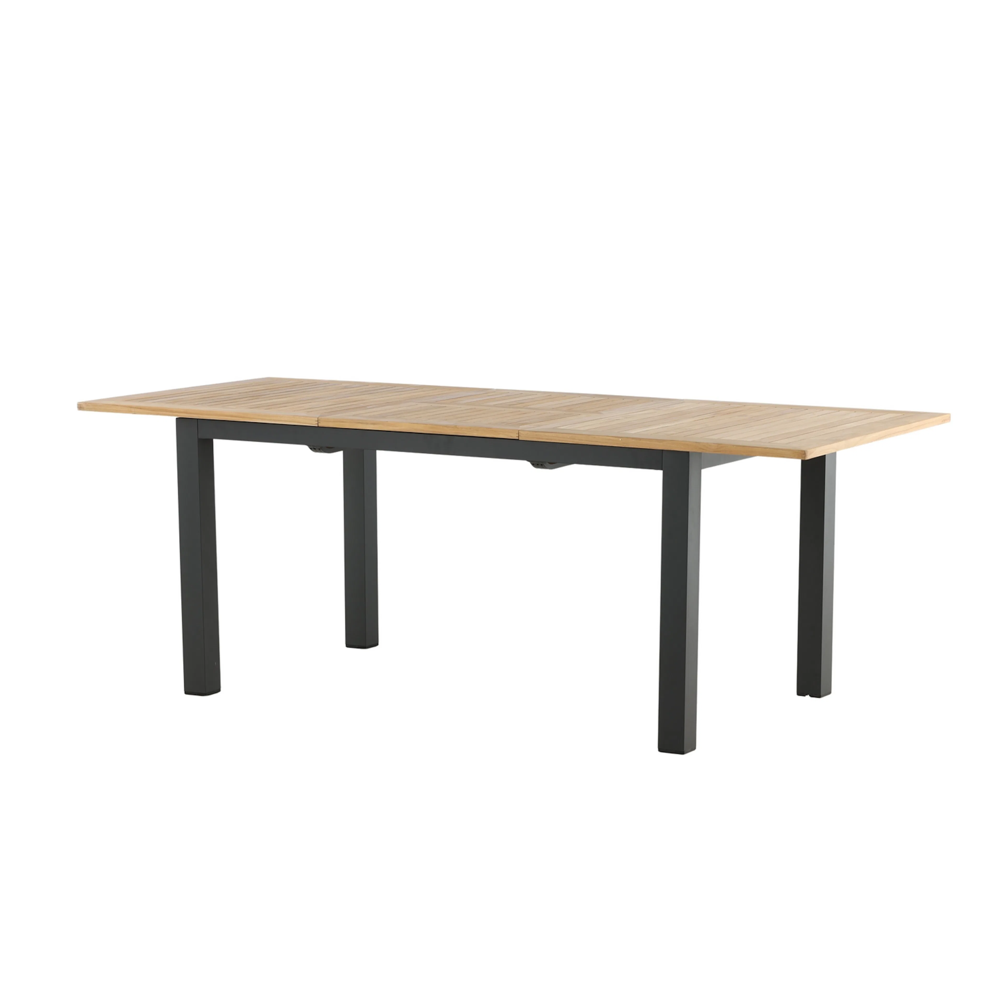 Panama - Table - 152/210*90 - svart Alu/Teak Sort/Teak