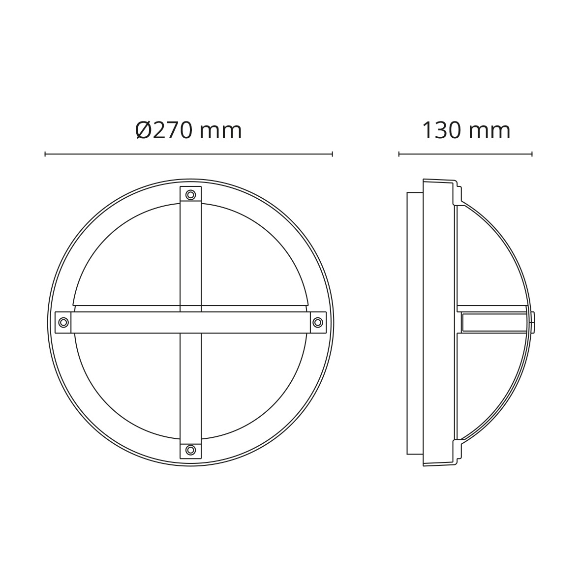 Vegglampe SG ARMATUREN Tanto 46W IP65 LED
