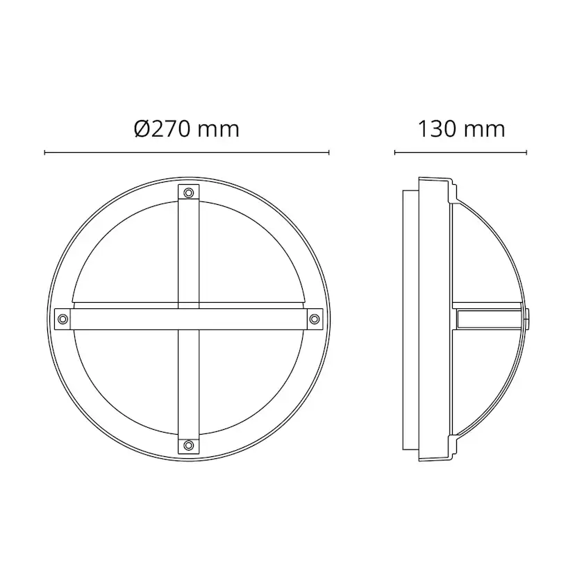 Vegglampe SG ARMATUREN Tanto 46W IP65 LED