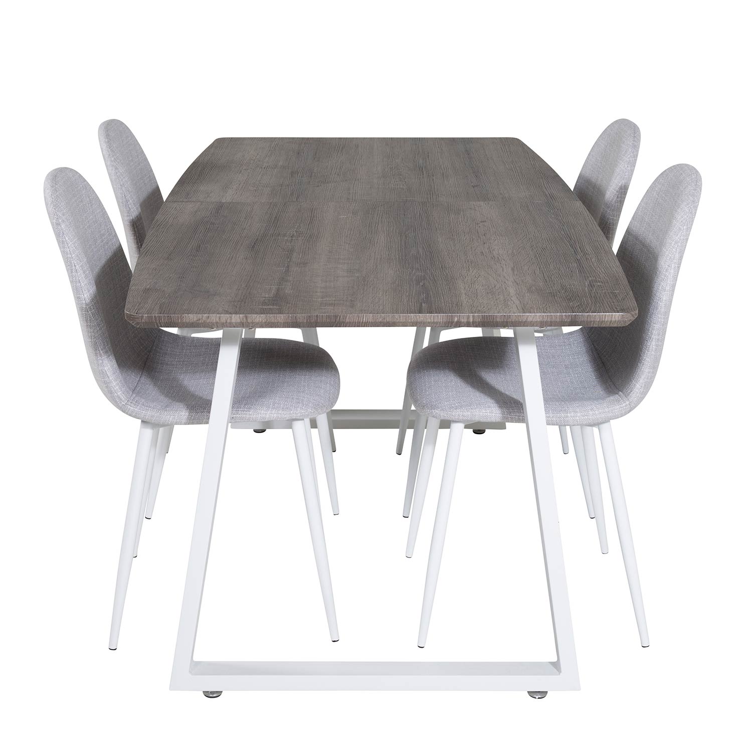 Spisegruppe Venture Home Ina med 4 Pobbie Stoler Polyester