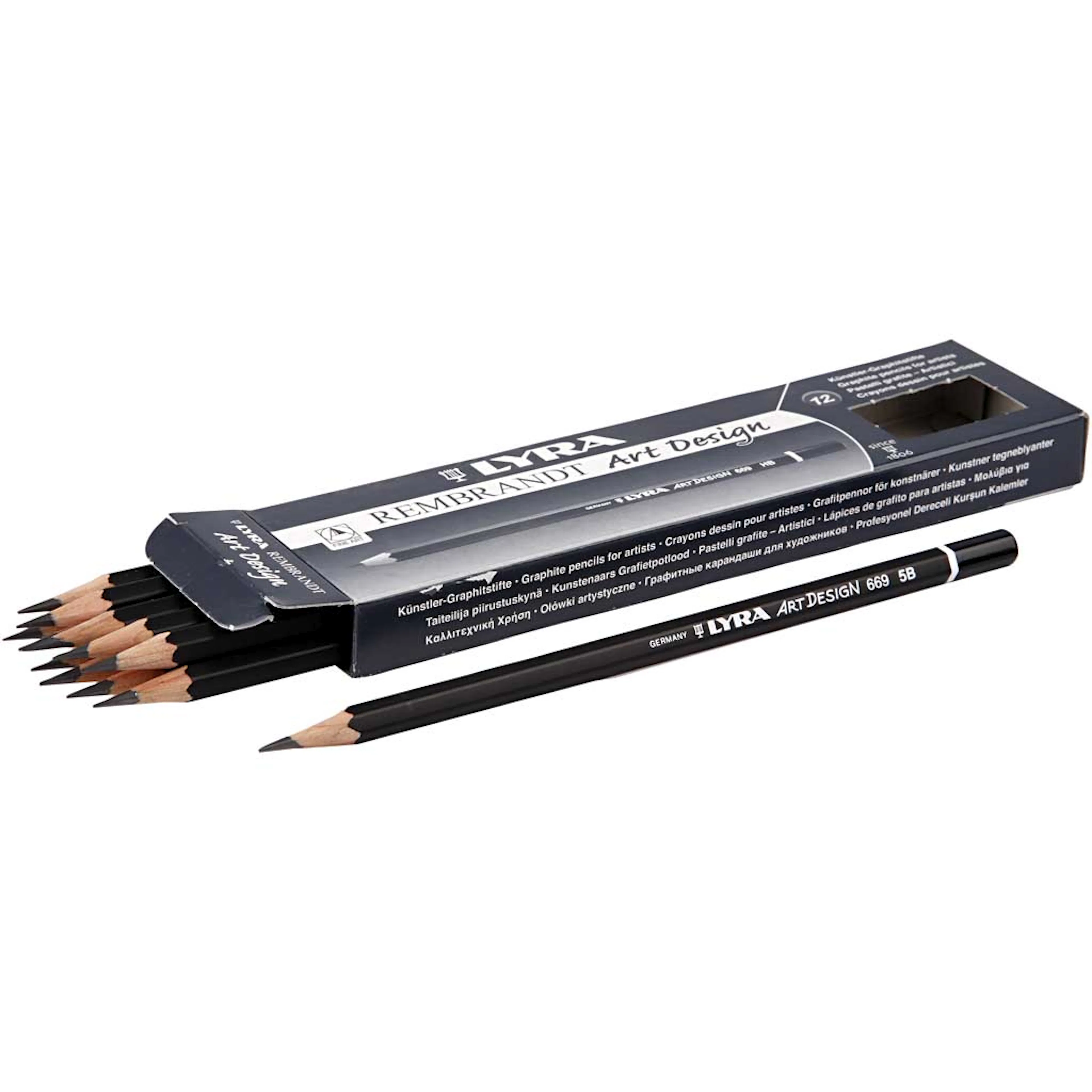 Blyant Creativ Company Art Design 6,9 mm Hardhet 6B Kjerne 18 mm 12 stk/1 Pk