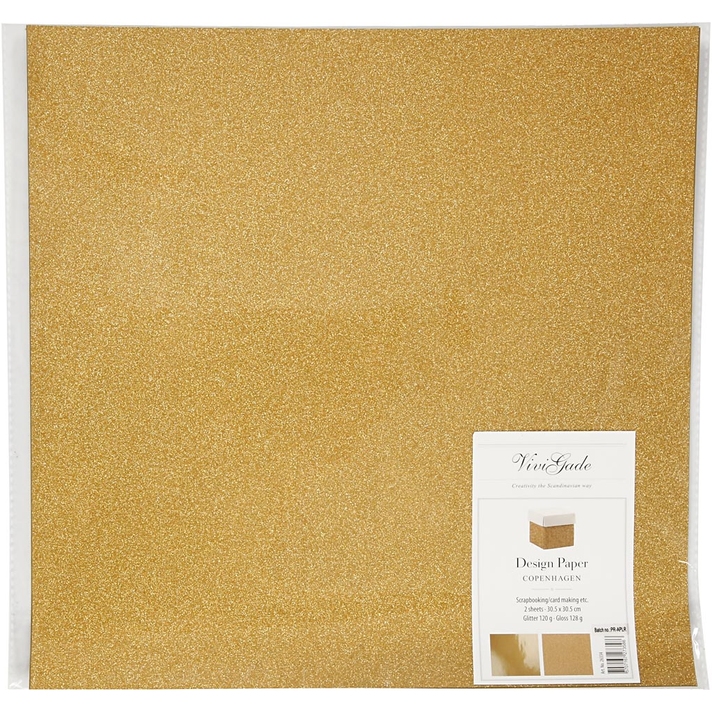 Designpapir Creativ Company 30,5x30,5 cm 2 Ark/1 Pk
