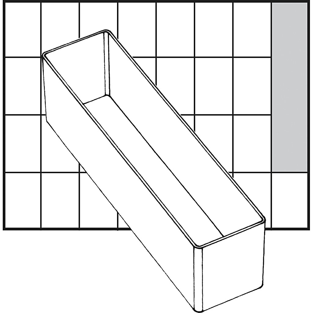 Basisinnsats Raaco Nr. A9-3 H47 mm Str 163x39 mm 1 Stk