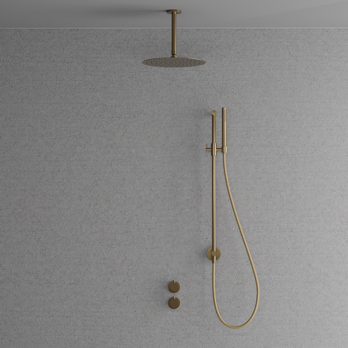 Takduschset Scandtap Steel Harmonized 5Z för Inbyggnad | badrum - duscharmatur - takdusch | KakelKungen