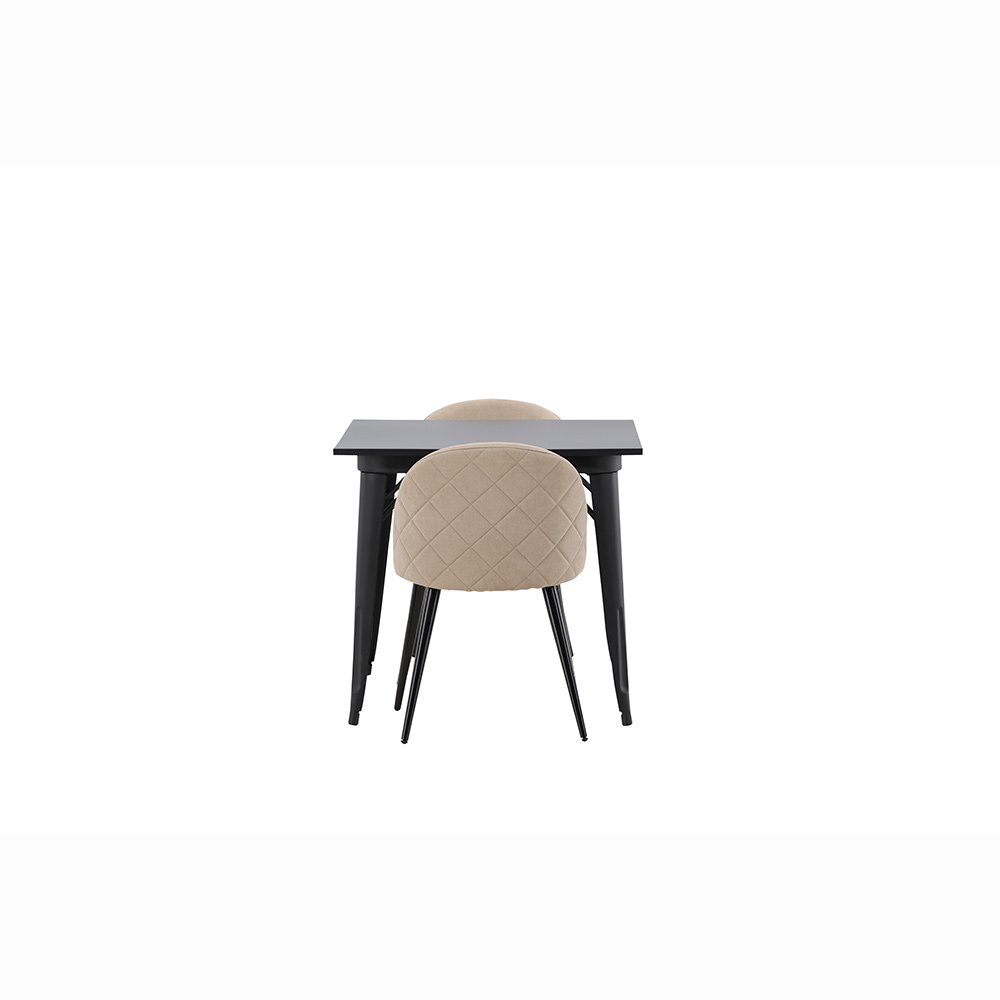 Spisegruppe Venture Home Tempe med 2 Velvet Stitches Stoler