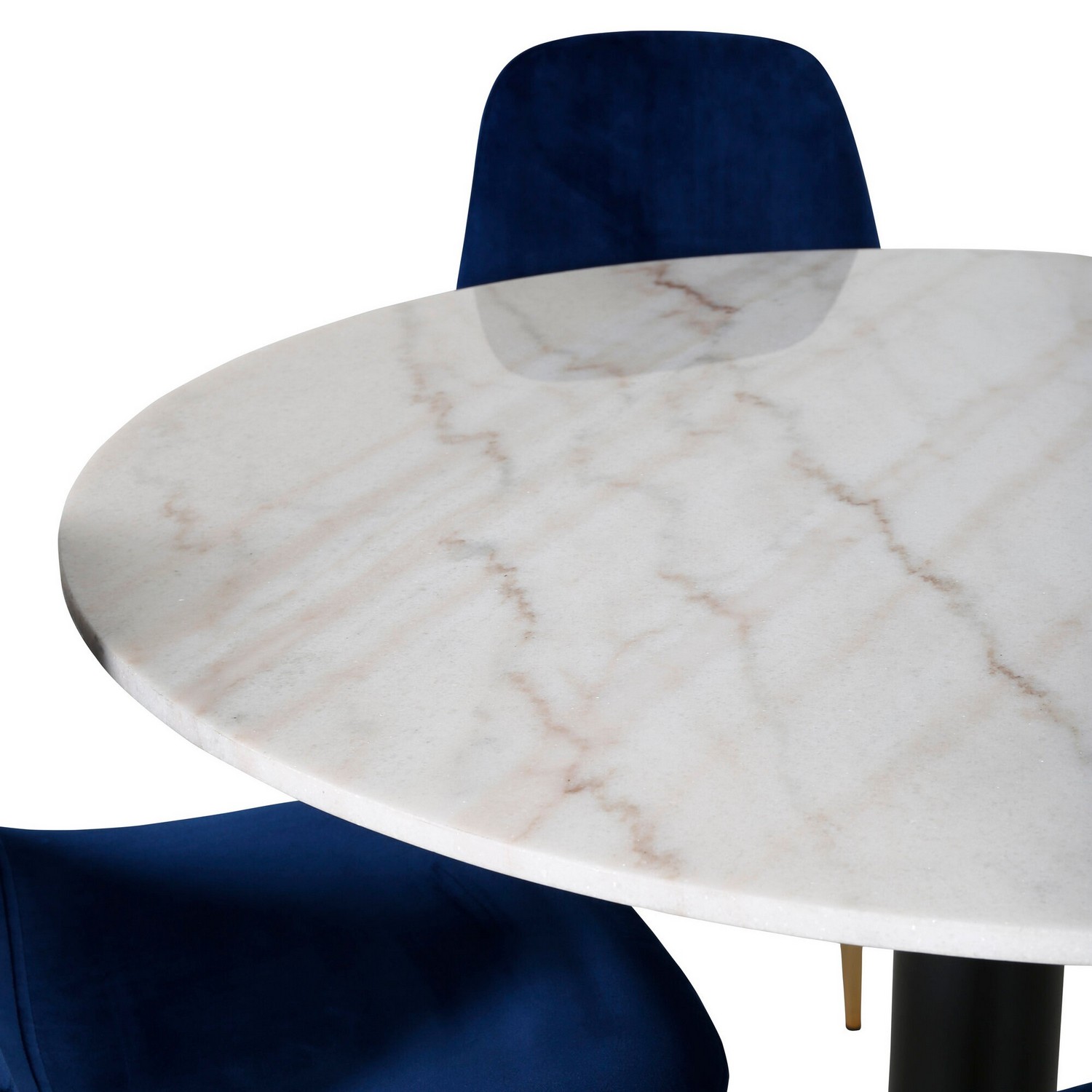 Spisegruppe Venture Home Estelle HHvitmed 4 Pobbie Stoler