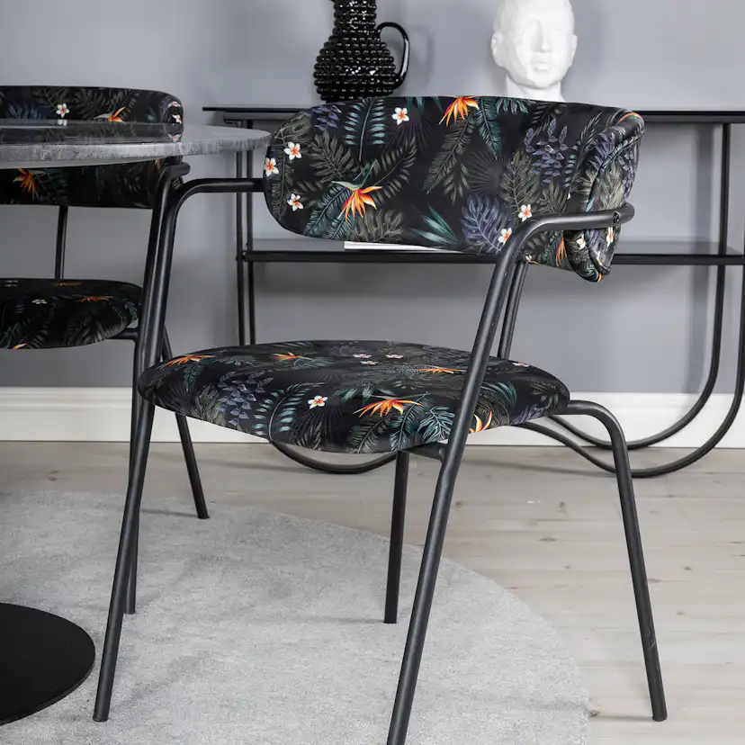 Spisegruppe Venture Home Estelle med 4 Aris Stoler Polyester