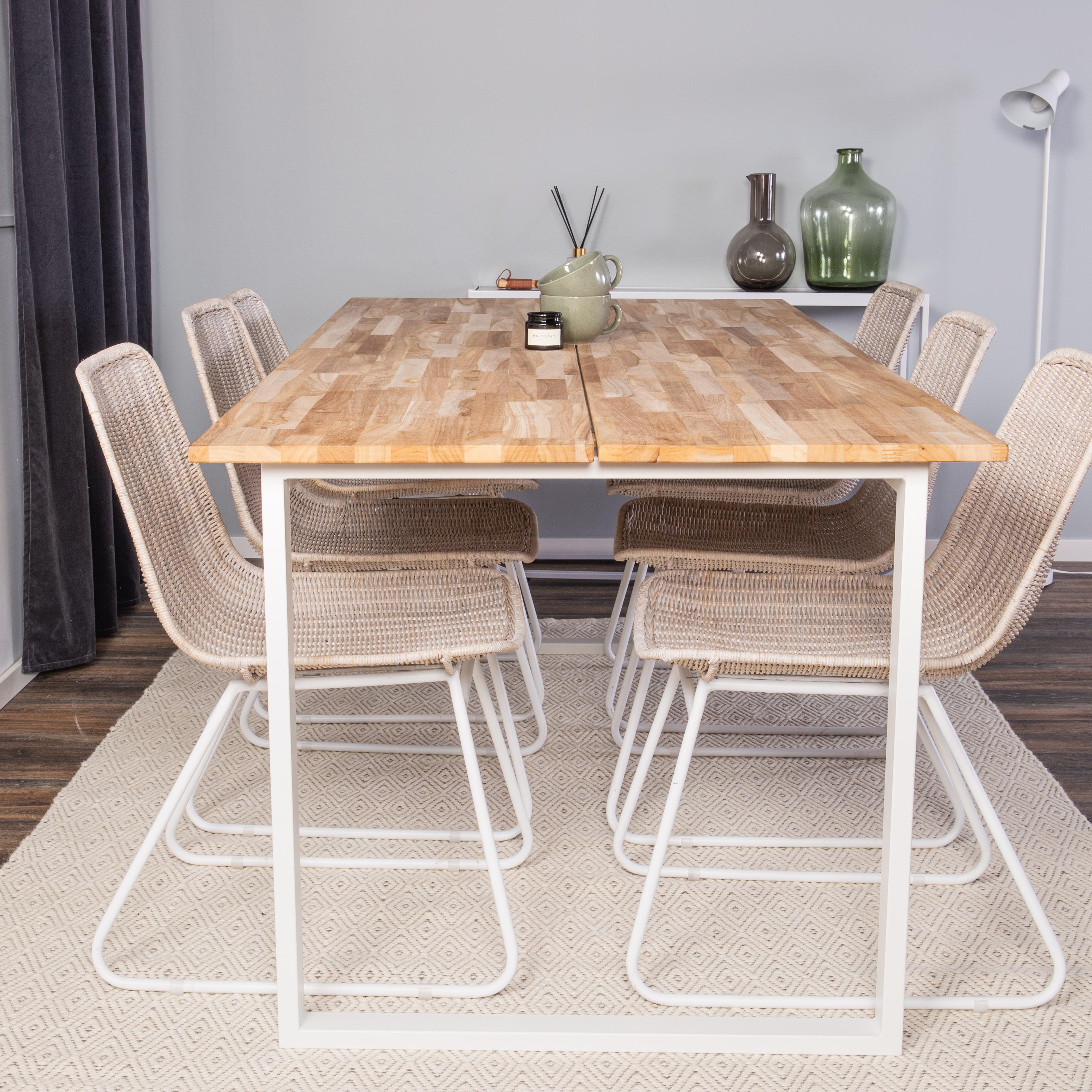 Spisegruppe Venture Home Cornelia med 6 Cornelia Stoler