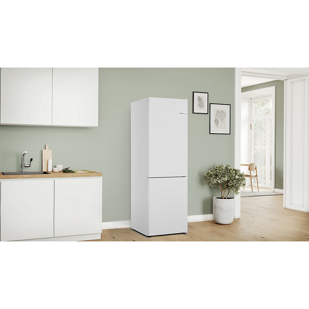 Frittstående Kjøleskap/Fryser Bosch Serie 4 KGN362WDF med To Kjølesystem for Optimal Nedkjøling